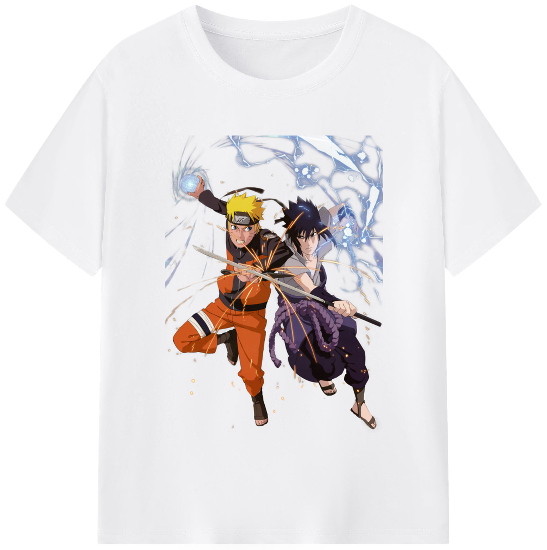 （画像用） NARUTO -ナルト- うずまき ナルト Uzumaki Naruto 綿100％半袖Tシャツ（フロントプリント）