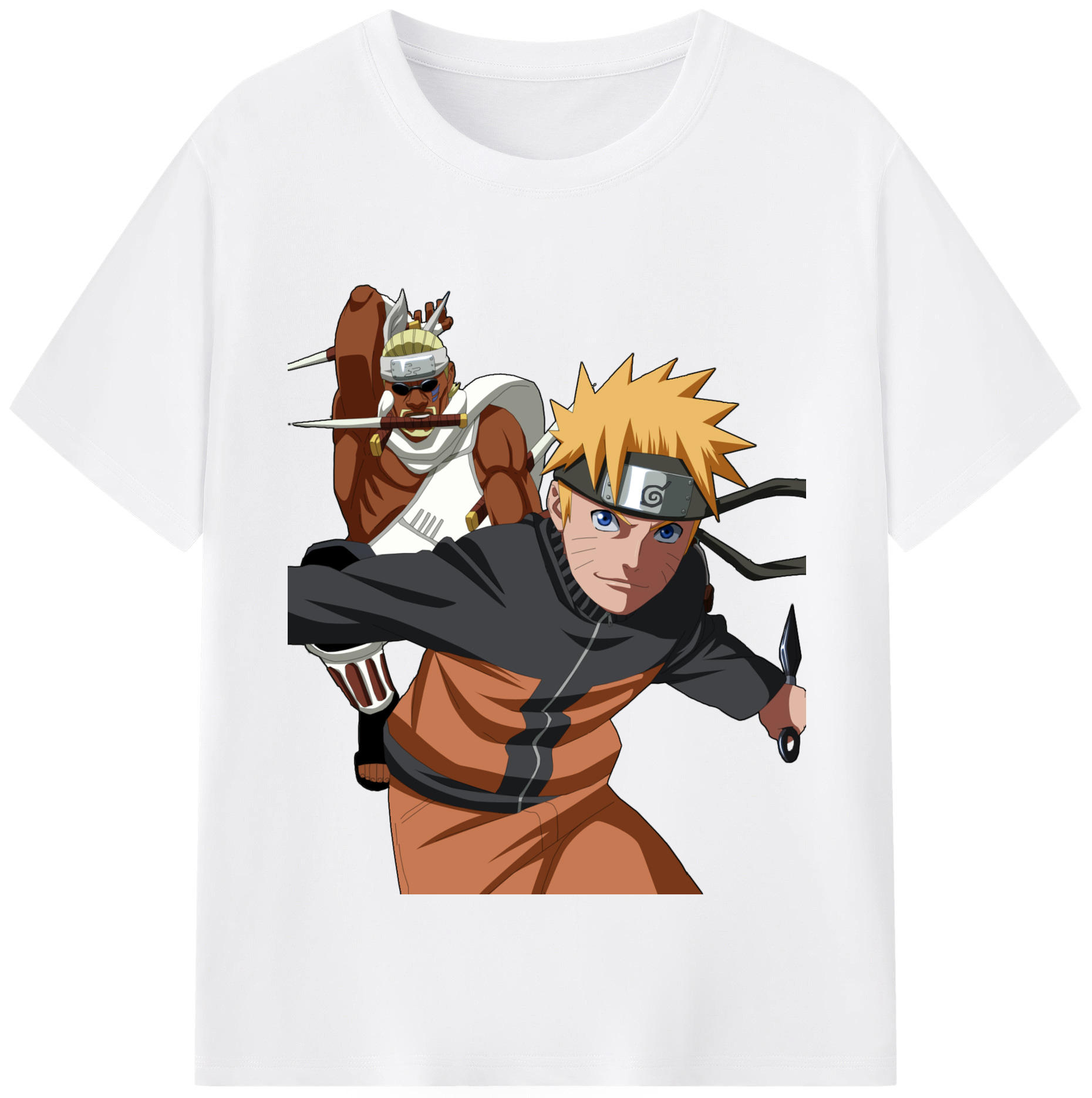 （画像用） NARUTO -ナルト- うずまき ナルト Uzumaki Naruto 綿100％半袖Tシャツ（フロントプリント）