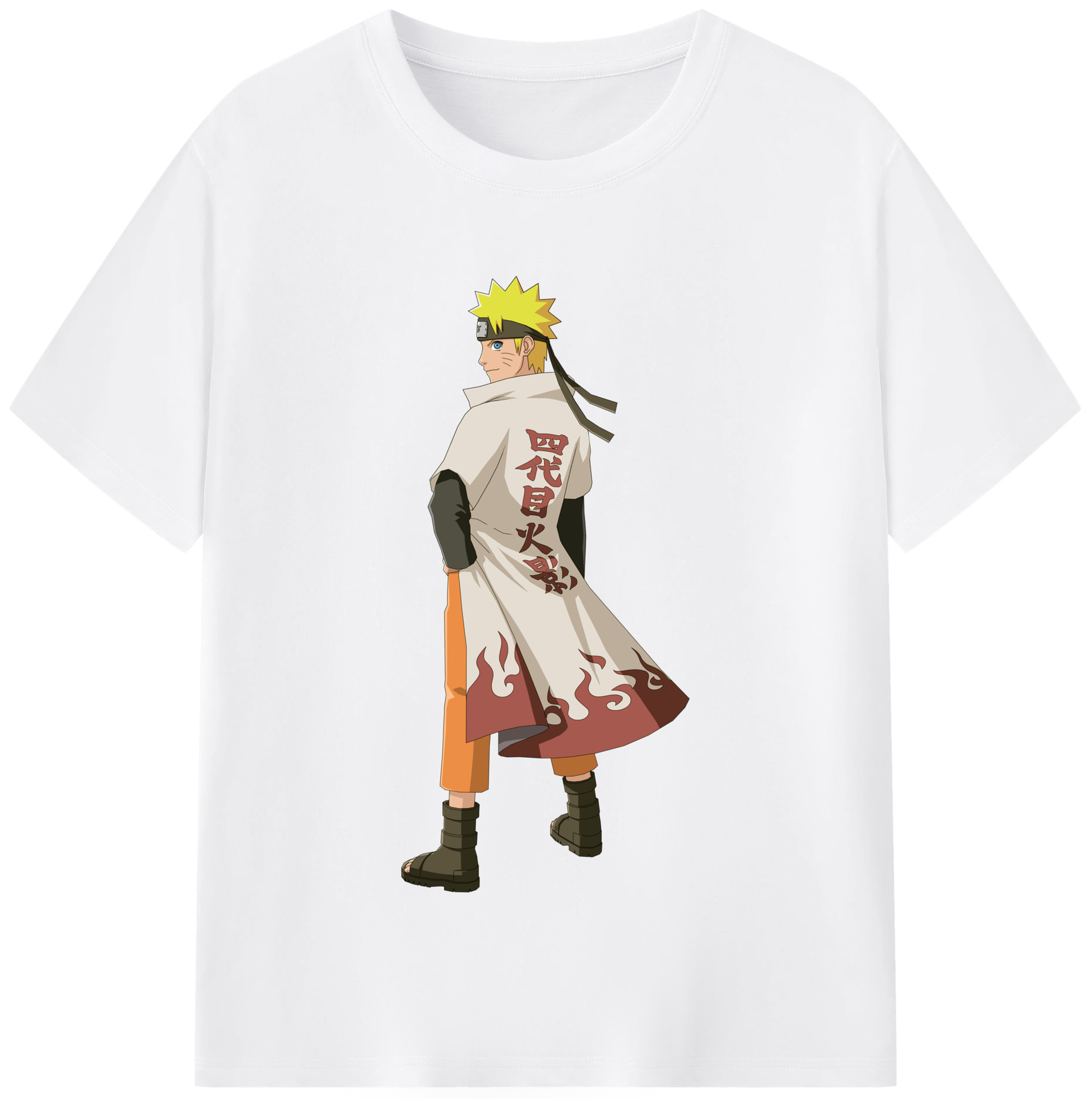 （画像用） NARUTO -ナルト- うずまき ナルト Uzumaki Naruto 綿100％半袖Tシャツ（フロントプリント）