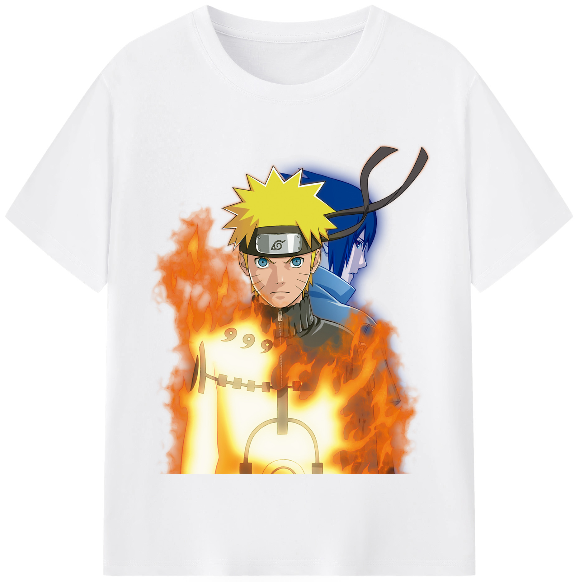 （画像用） NARUTO -ナルト- うずまき ナルト Uzumaki Naruto 綿100％半袖Tシャツ（フロントプリント）