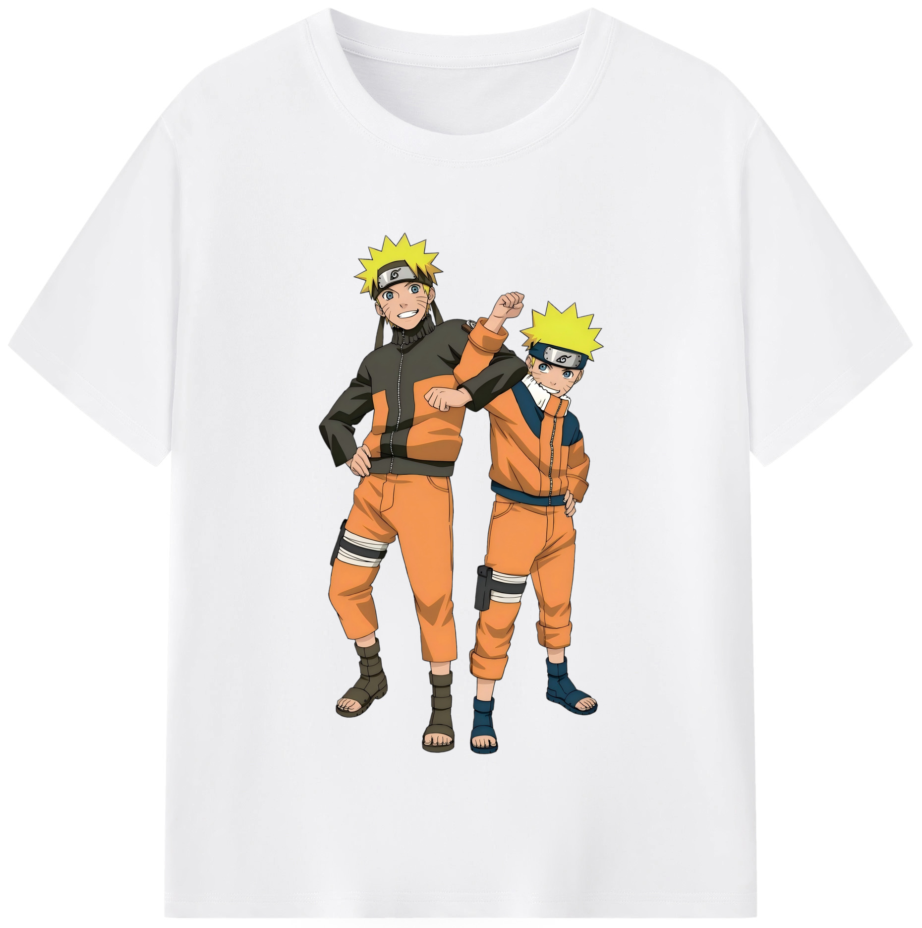 （画像用） NARUTO -ナルト- うずまき ナルト Uzumaki Naruto 綿100％半袖Tシャツ（フロントプリント）