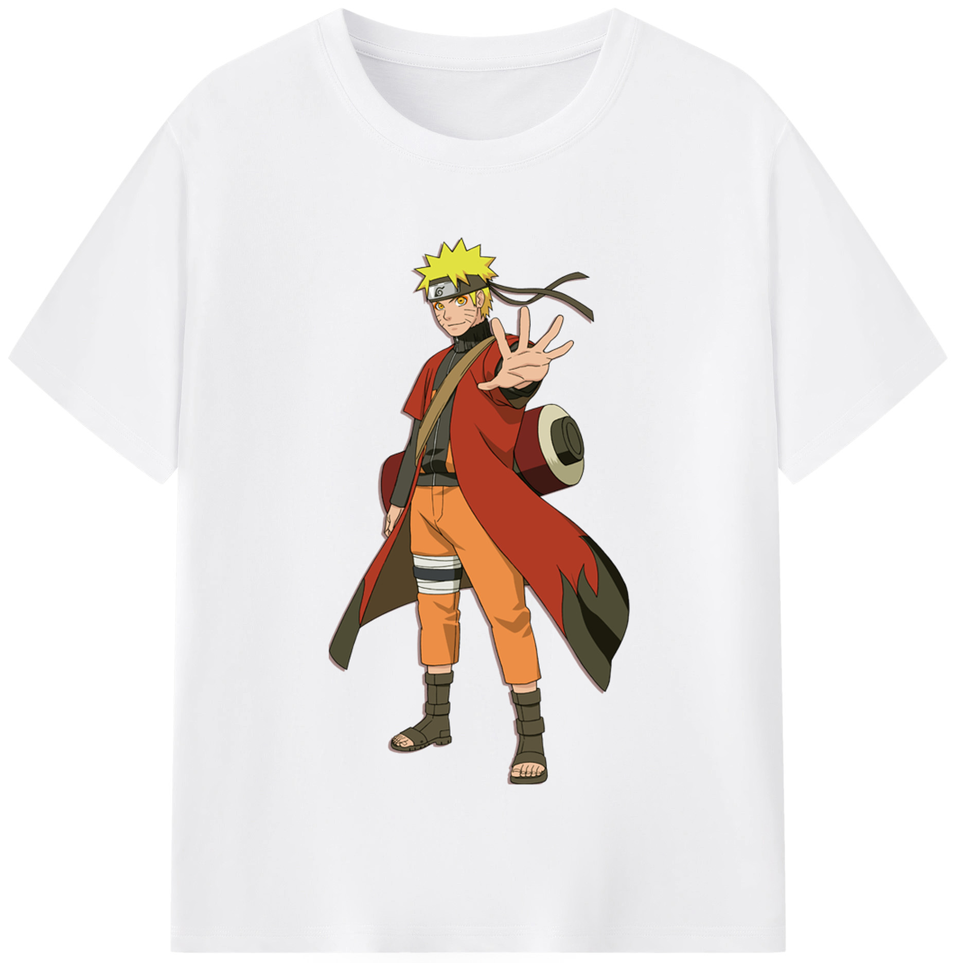 （画像用） NARUTO -ナルト- うずまき ナルト Uzumaki Naruto 綿100％半袖Tシャツ（フロントプリント）