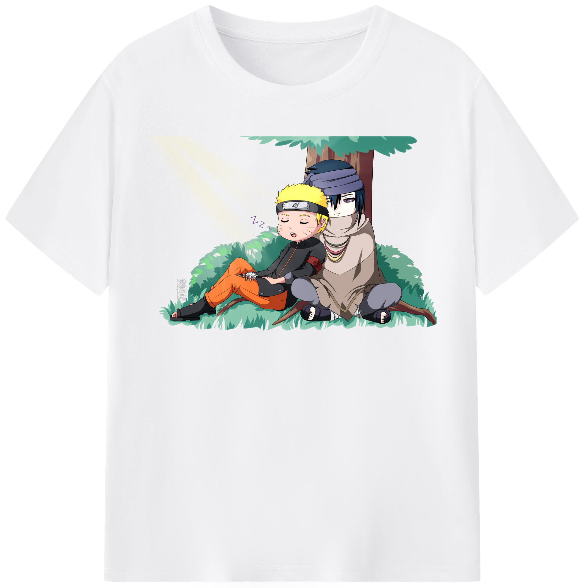 （画像用） NARUTO -ナルト- うずまき ナルト Uzumaki Naruto 綿100％半袖Tシャツ（フロントプリント）