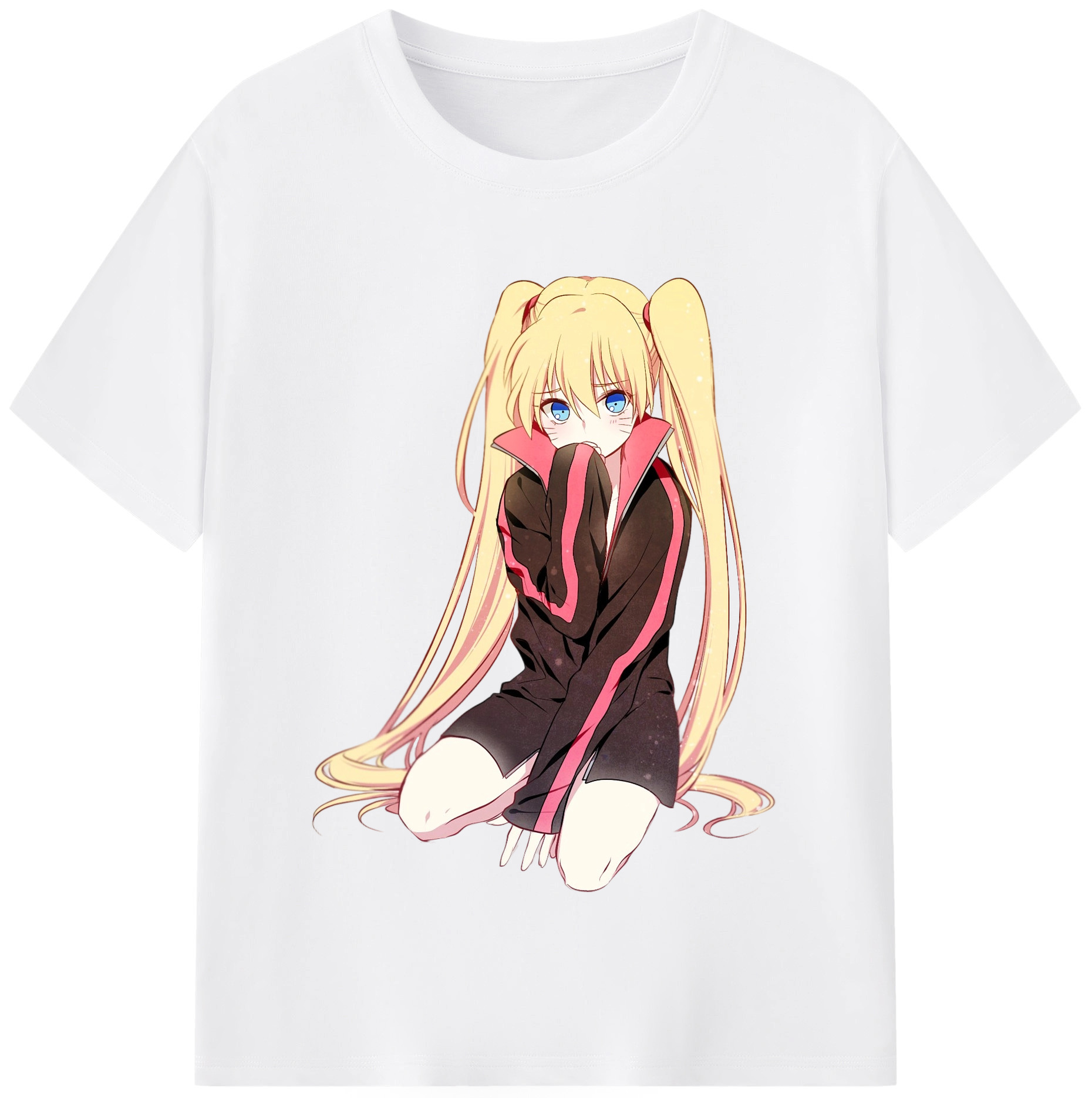 （画像用） NARUTO -ナルト- うずまき ナルト Uzumaki Naruto 綿100％半袖Tシャツ（フロントプリント）