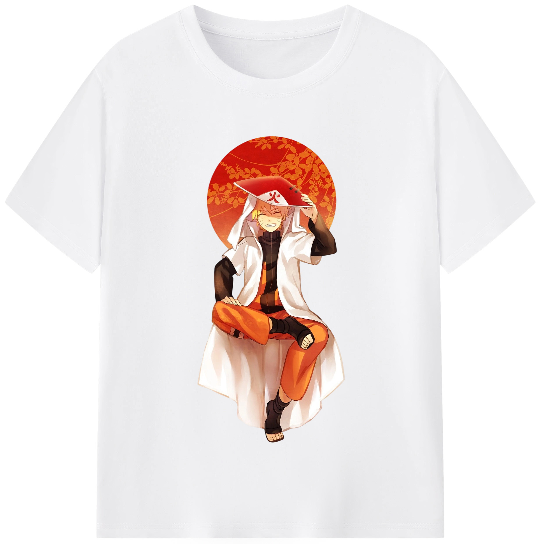 （画像用） NARUTO -ナルト- うずまき ナルト Uzumaki Naruto 綿100％半袖Tシャツ（フロントプリント）