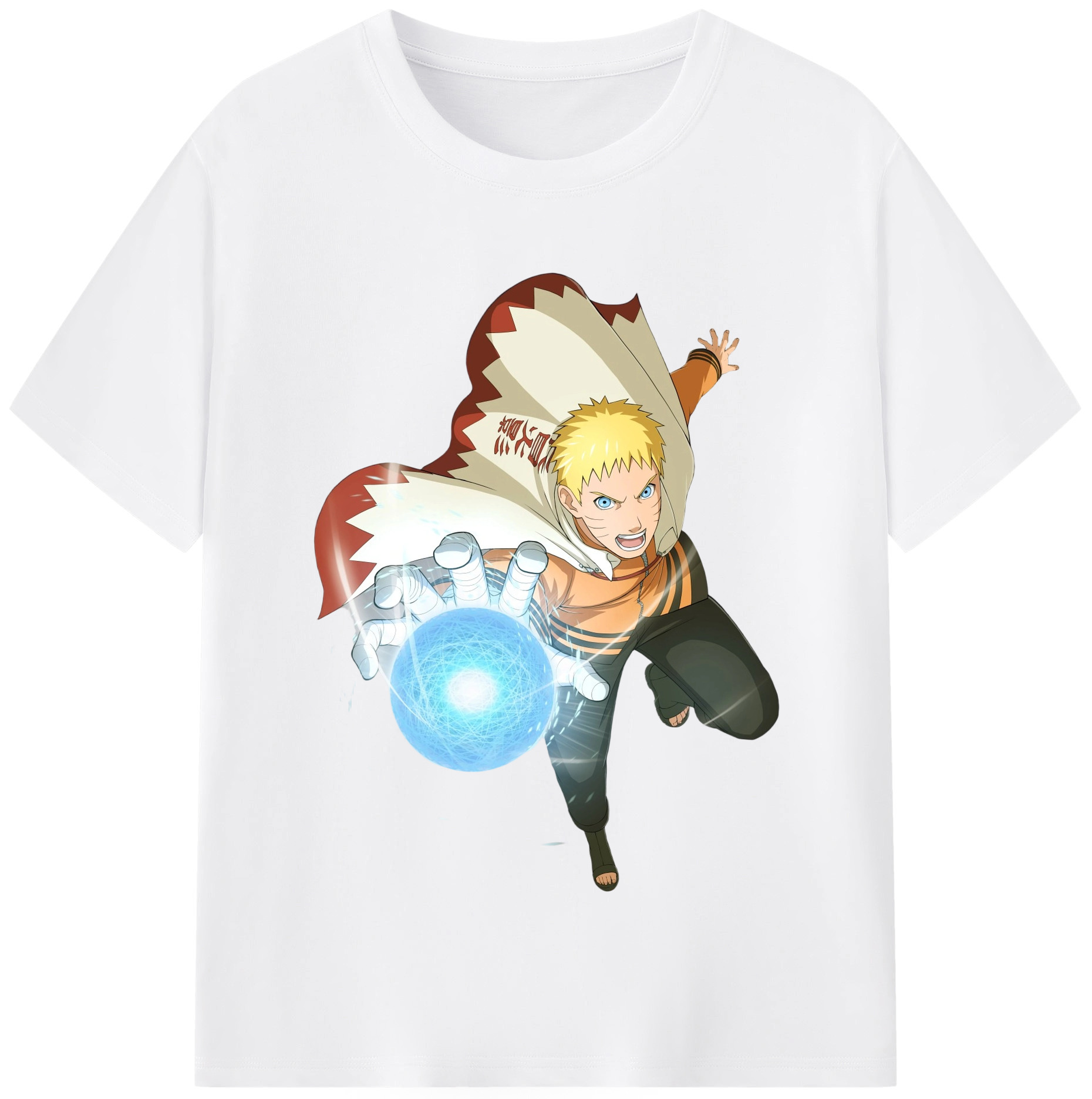 （画像用） NARUTO -ナルト- うずまき ナルト Uzumaki Naruto 綿100％半袖Tシャツ（フロントプリント）