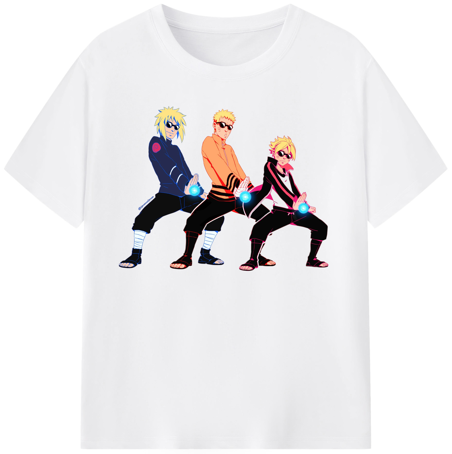 （画像用） NARUTO -ナルト- うずまき ナルト Uzumaki Naruto 綿100％半袖Tシャツ（フロントプリント）
