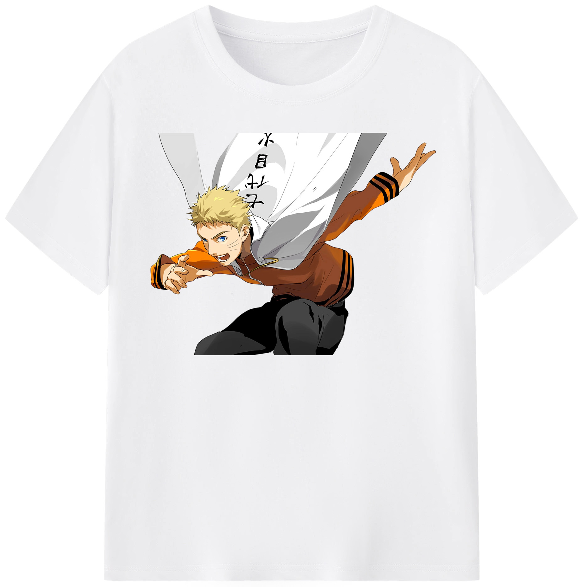 （画像用） NARUTO -ナルト- うずまき ナルト Uzumaki Naruto 綿100％半袖Tシャツ（フロントプリント）