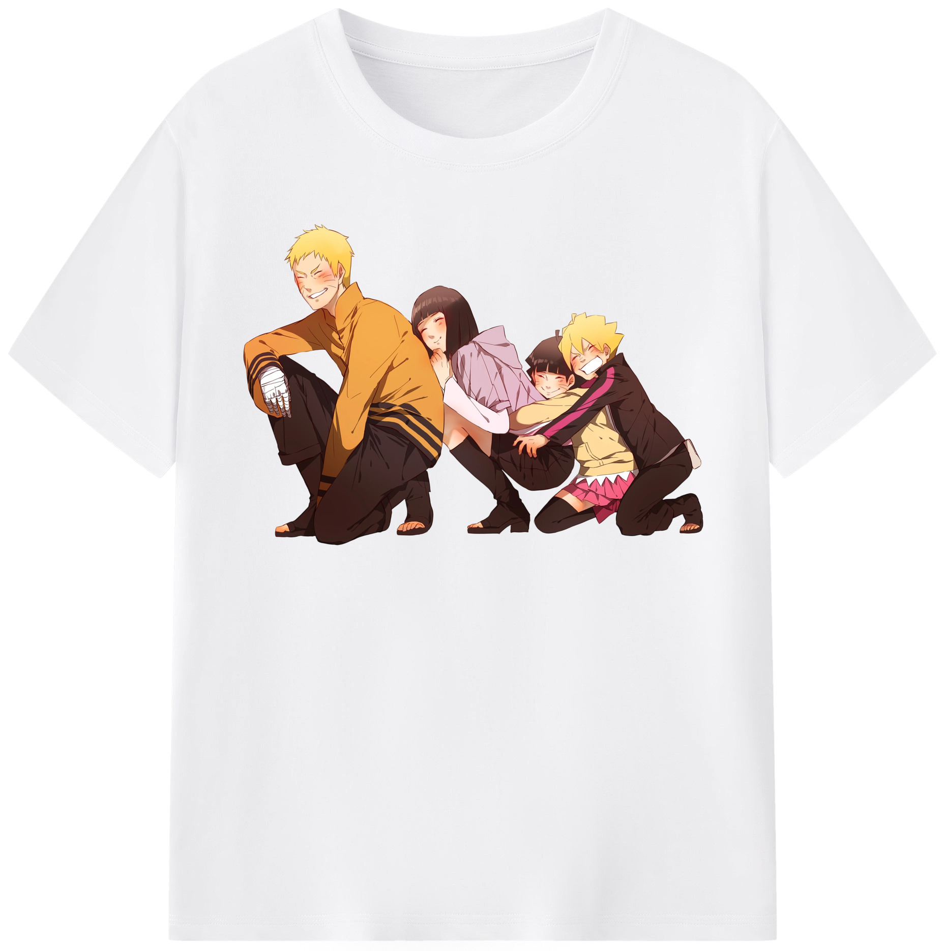（画像用） NARUTO -ナルト- うずまき ナルト Uzumaki Naruto 綿100％半袖Tシャツ（フロントプリント）
