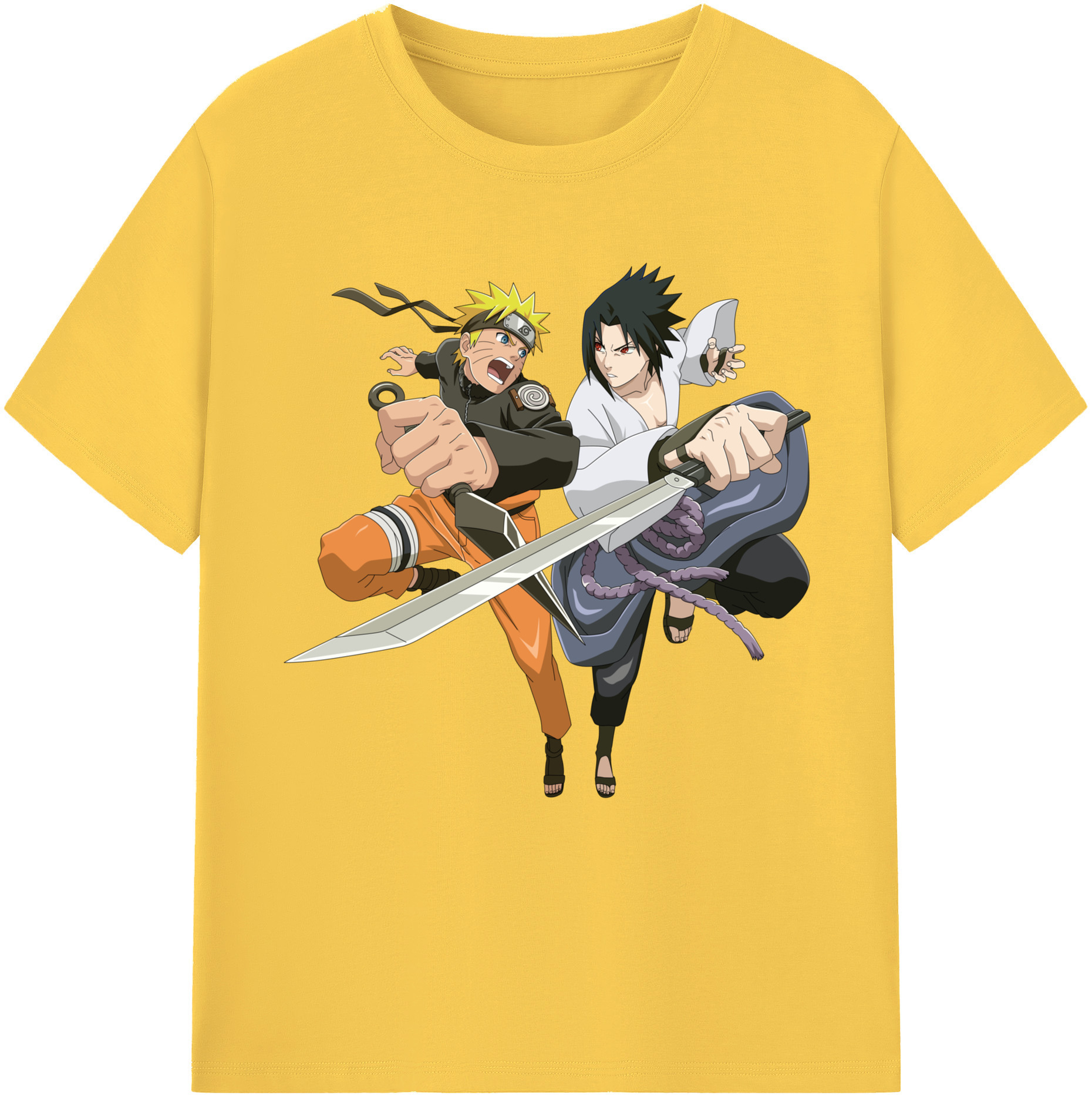 （画像用） NARUTO -ナルト- うずまき ナルト Uzumaki Naruto 綿100％半袖Tシャツ（フロントプリント）