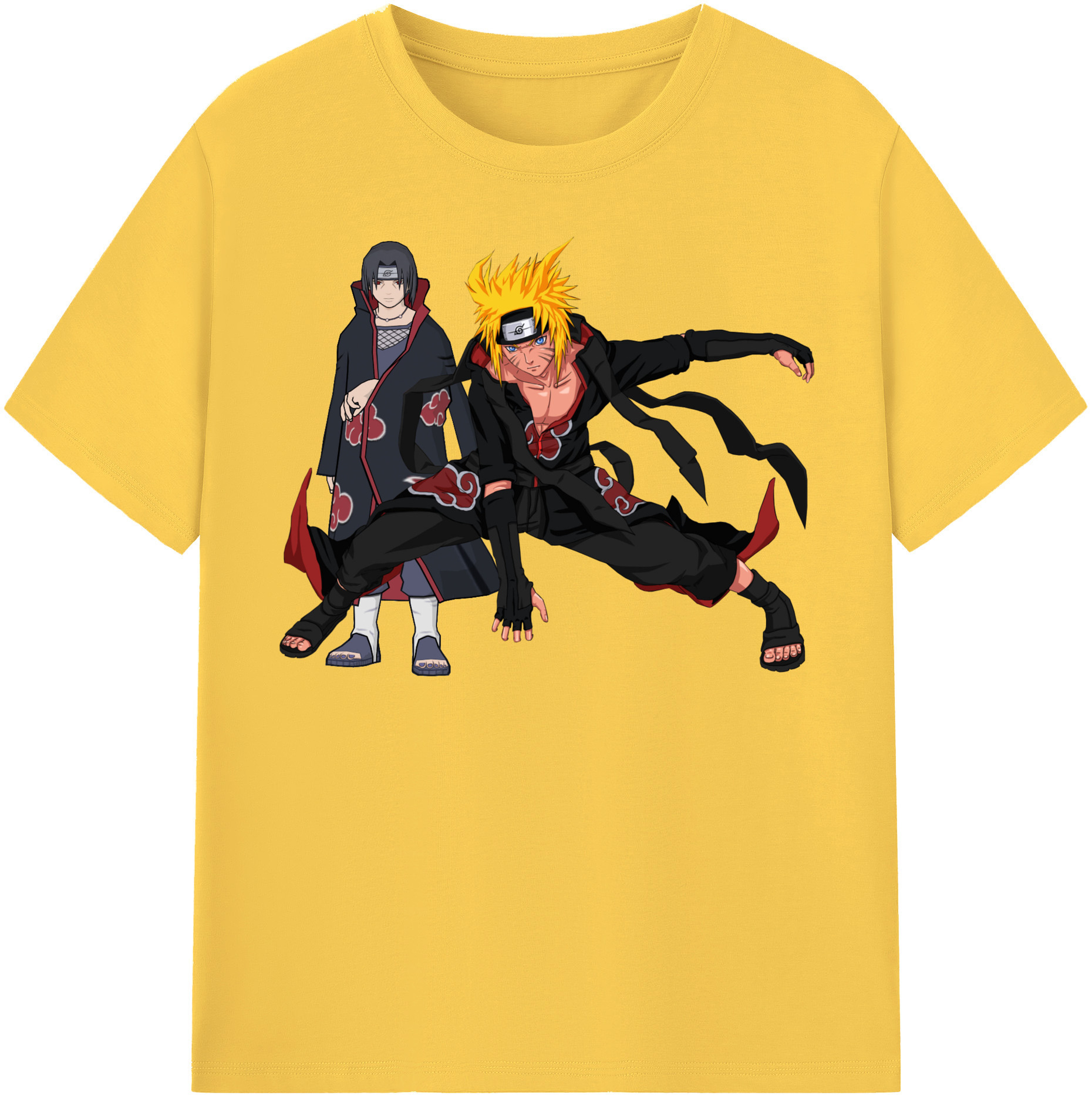 （画像用） NARUTO -ナルト- うずまき ナルト Uzumaki Naruto 綿100％半袖Tシャツ（フロントプリント）