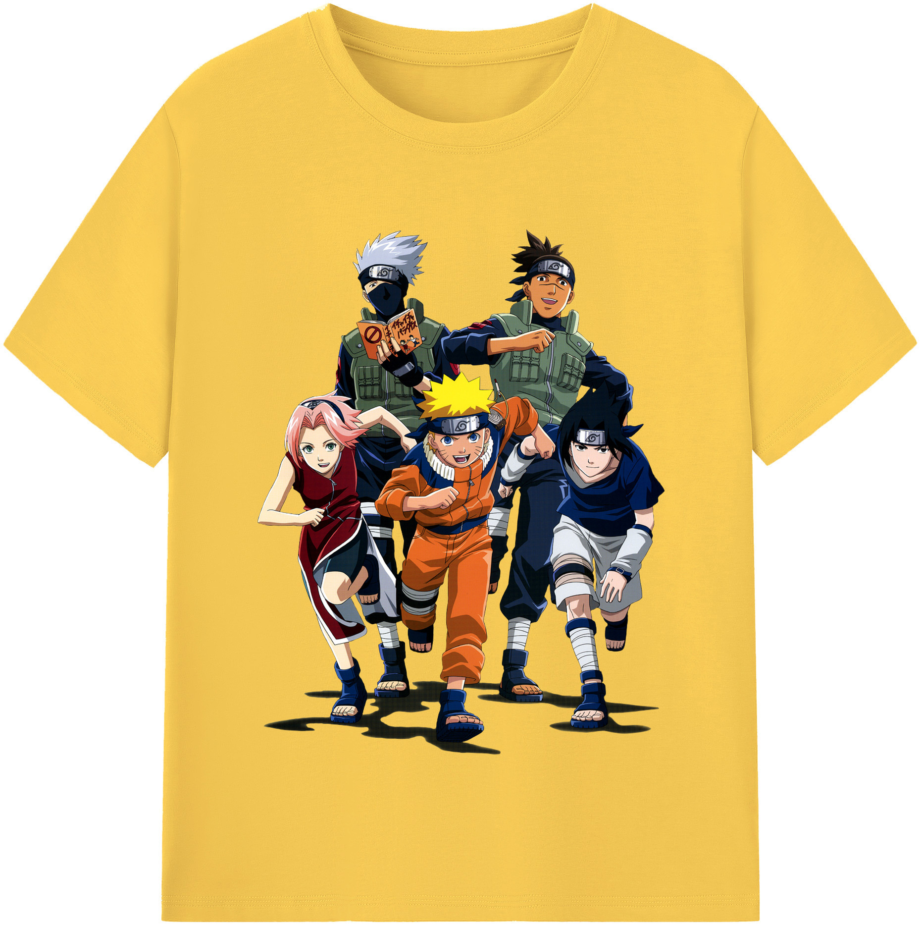 （画像用） NARUTO -ナルト- うずまき ナルト Uzumaki Naruto 綿100％半袖Tシャツ（フロントプリント）