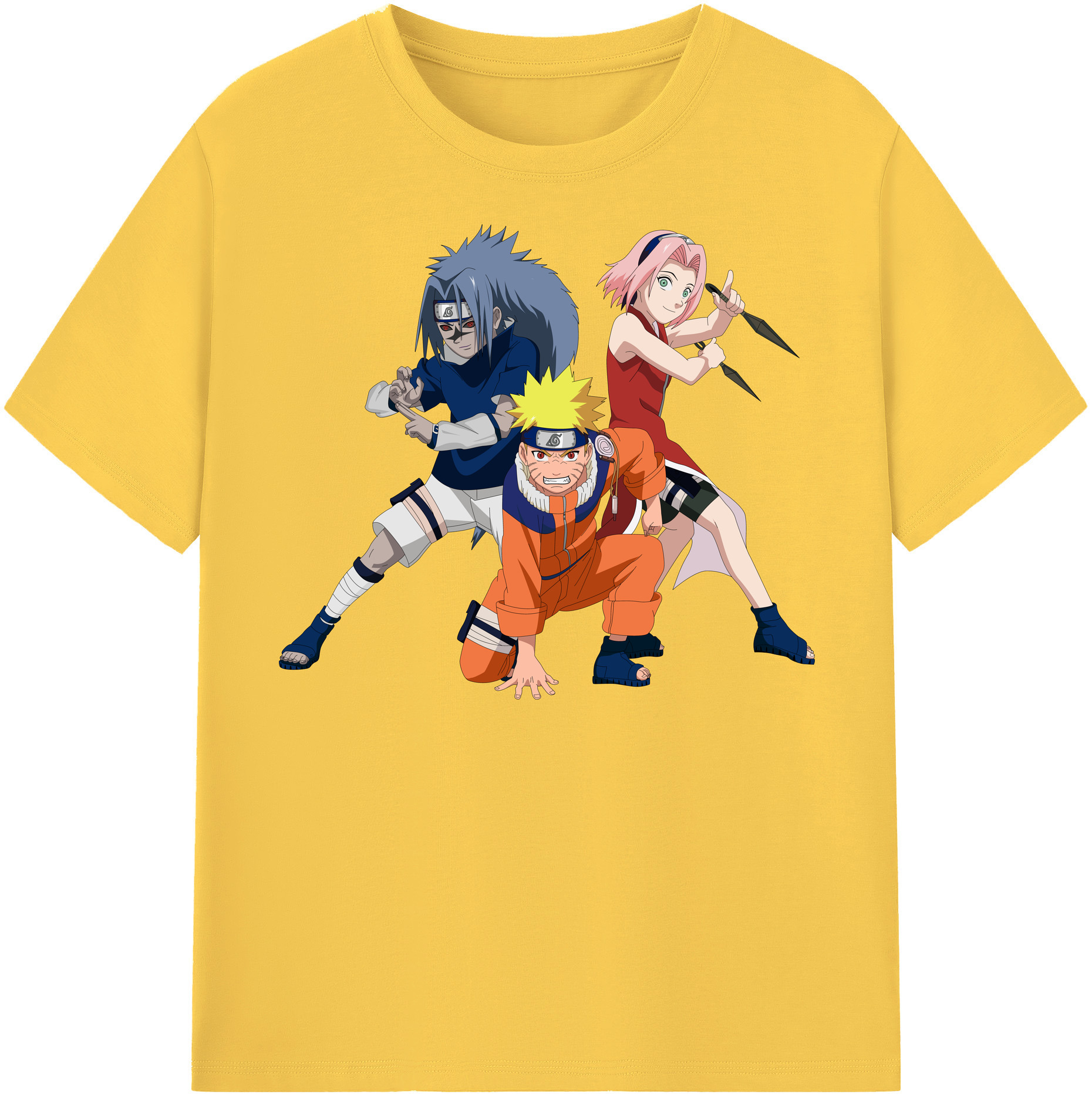 （画像用） NARUTO -ナルト- うずまき ナルト Uzumaki Naruto 綿100％半袖Tシャツ（フロントプリント）