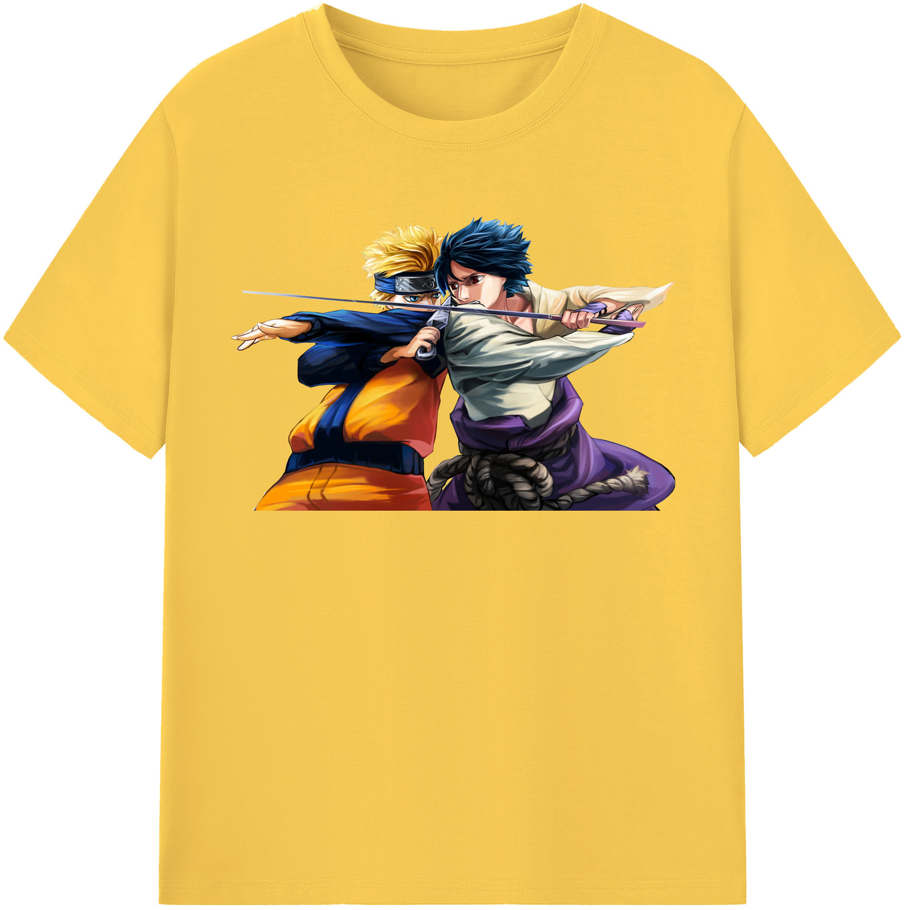 （画像用） NARUTO -ナルト- うずまき ナルト Uzumaki Naruto 綿100％半袖Tシャツ（フロントプリント）
