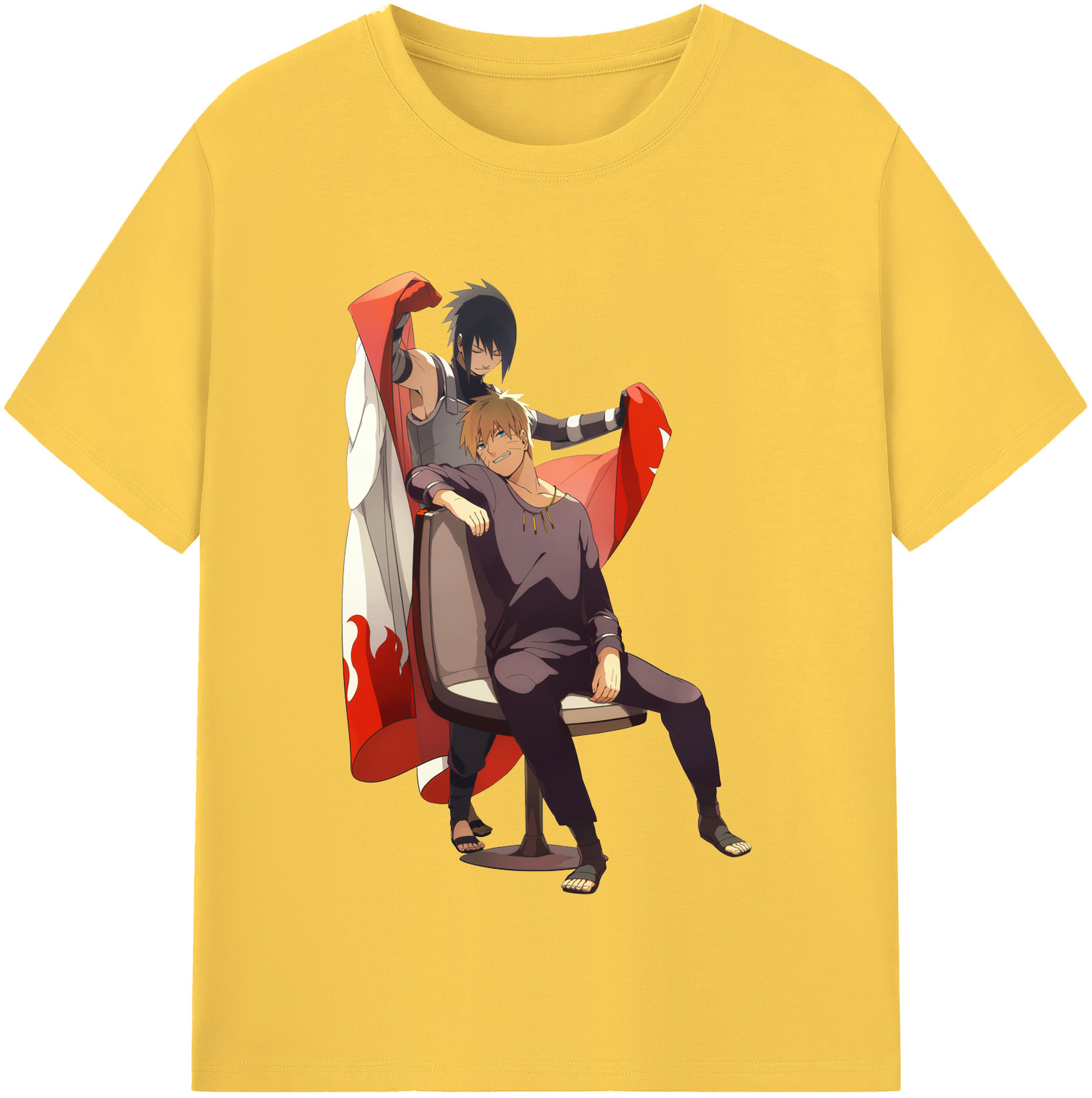 （画像用） NARUTO -ナルト- うずまき ナルト Uzumaki Naruto 綿100％半袖Tシャツ（フロントプリント）
