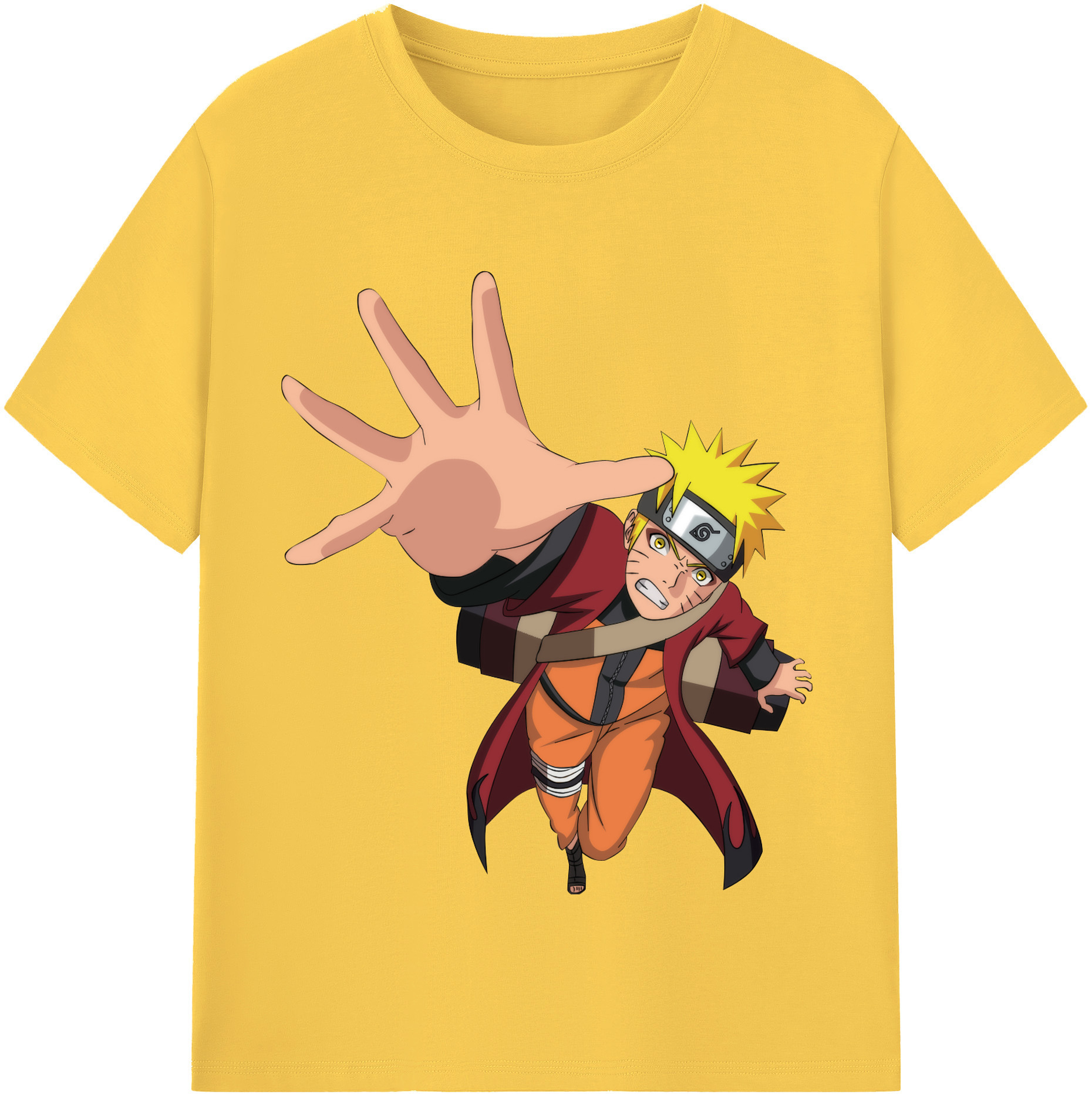 （画像用） NARUTO -ナルト- うずまき ナルト Uzumaki Naruto 綿100％半袖Tシャツ（フロントプリント）