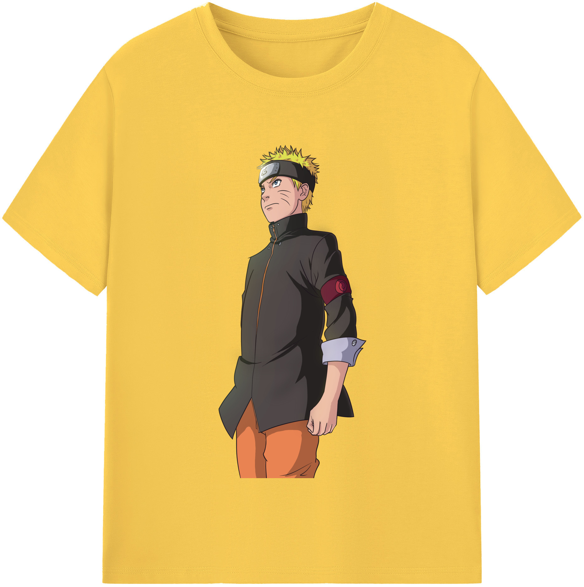 （画像用） NARUTO -ナルト- うずまき ナルト Uzumaki Naruto 綿100％半袖Tシャツ（フロントプリント）