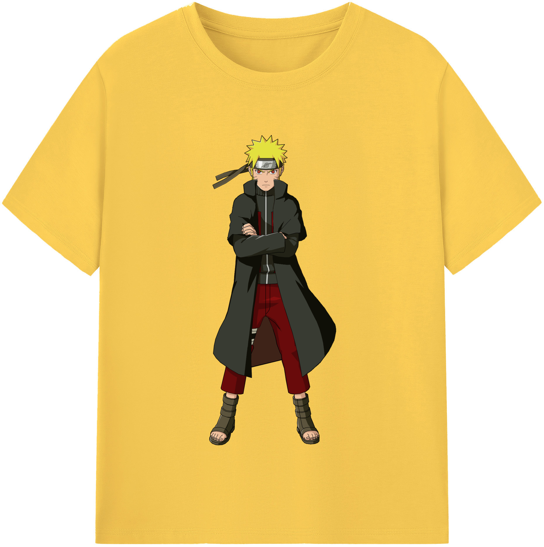 （画像用） NARUTO -ナルト- うずまき ナルト Uzumaki Naruto 綿100％半袖Tシャツ（フロントプリント）