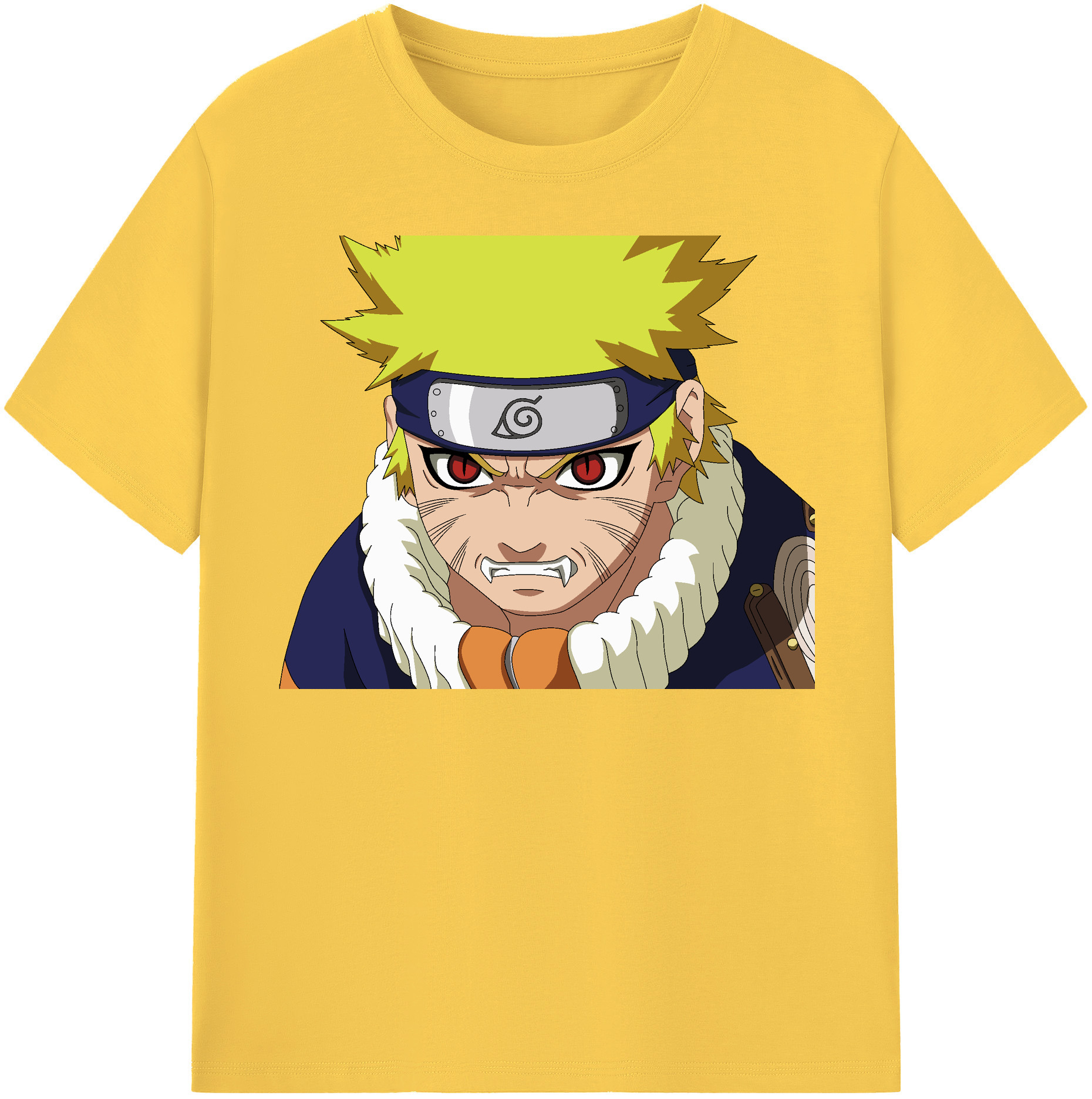 （画像用） NARUTO -ナルト- うずまき ナルト Uzumaki Naruto 綿100％半袖Tシャツ（フロントプリント）