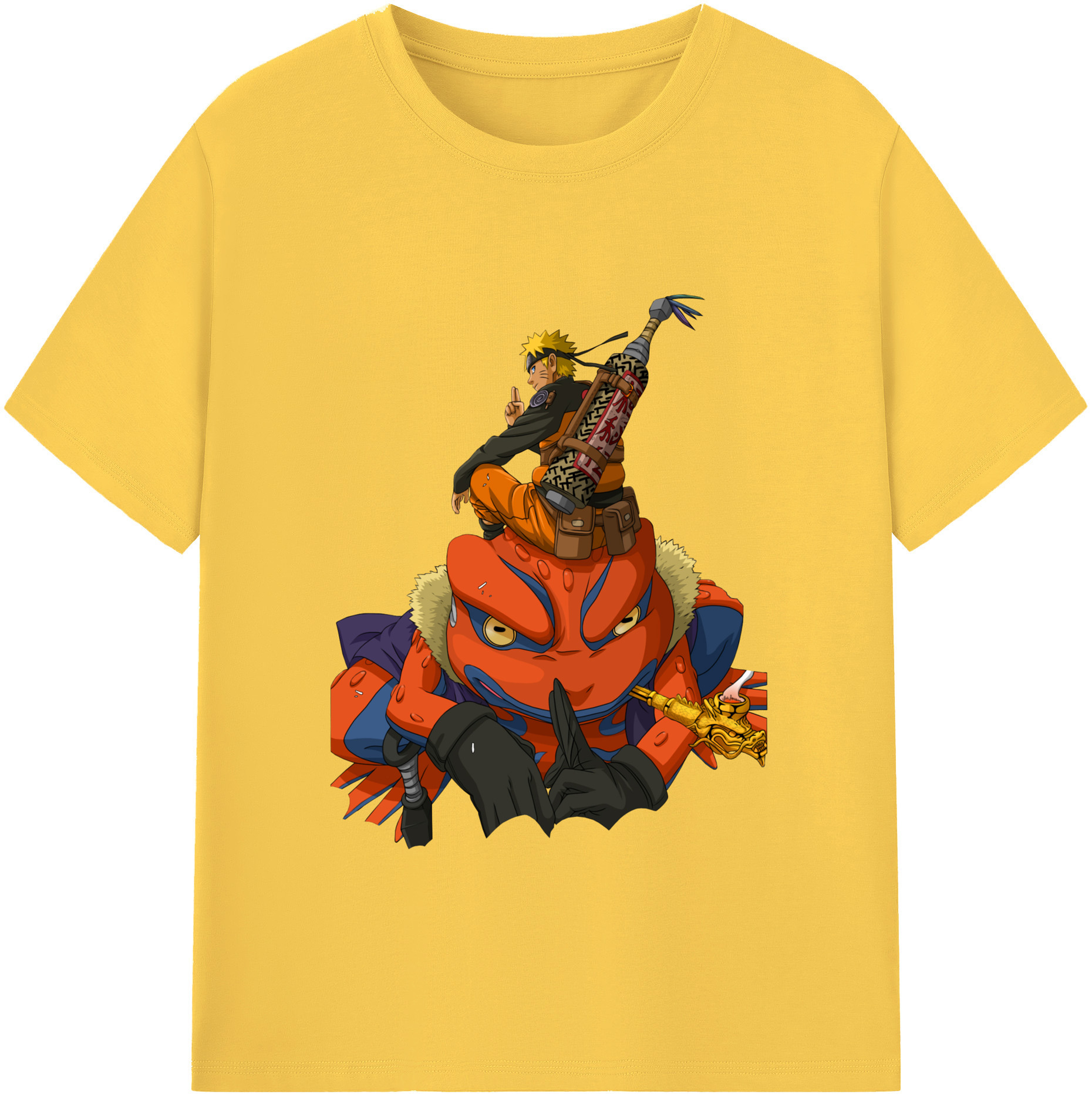 （画像用） NARUTO -ナルト- うずまき ナルト Uzumaki Naruto 綿100％半袖Tシャツ（フロントプリント）