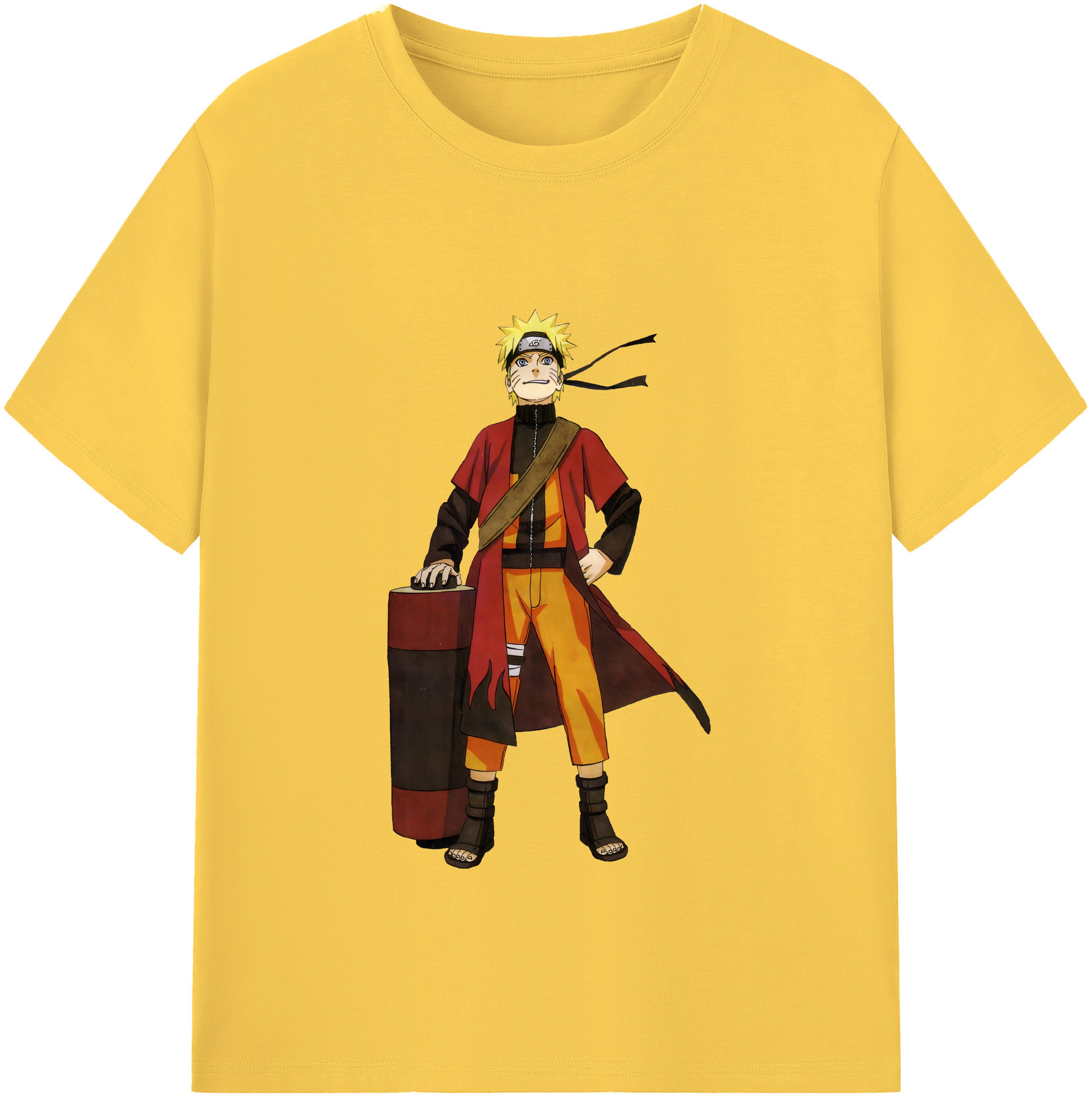 （画像用） NARUTO -ナルト- うずまき ナルト Uzumaki Naruto 綿100％半袖Tシャツ（フロントプリント）