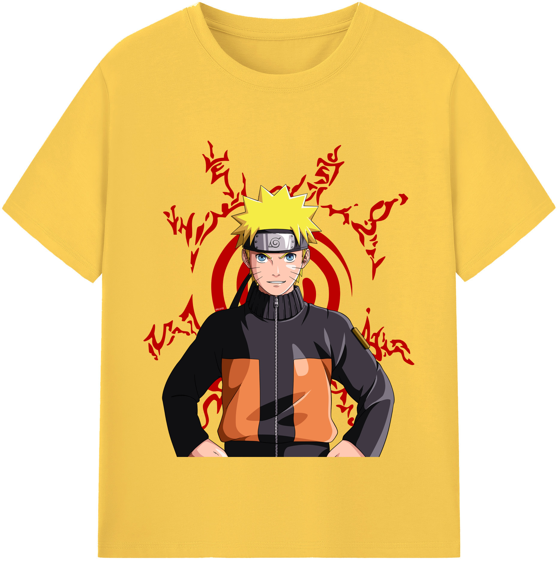 （画像用） NARUTO -ナルト- うずまき ナルト Uzumaki Naruto 綿100％半袖Tシャツ（フロントプリント）
