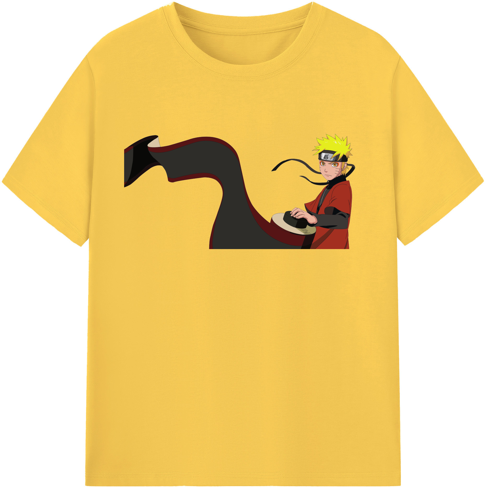 （画像用） NARUTO -ナルト- うずまき ナルト Uzumaki Naruto 綿100％半袖Tシャツ（フロントプリント）