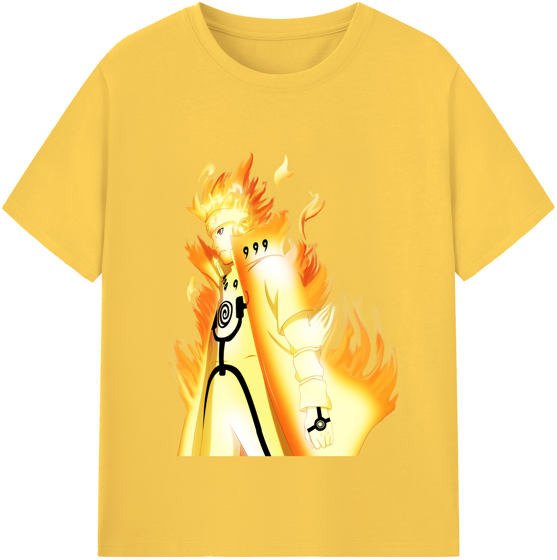 （画像用） NARUTO -ナルト- うずまき ナルト Uzumaki Naruto 綿100％半袖Tシャツ（フロントプリント）