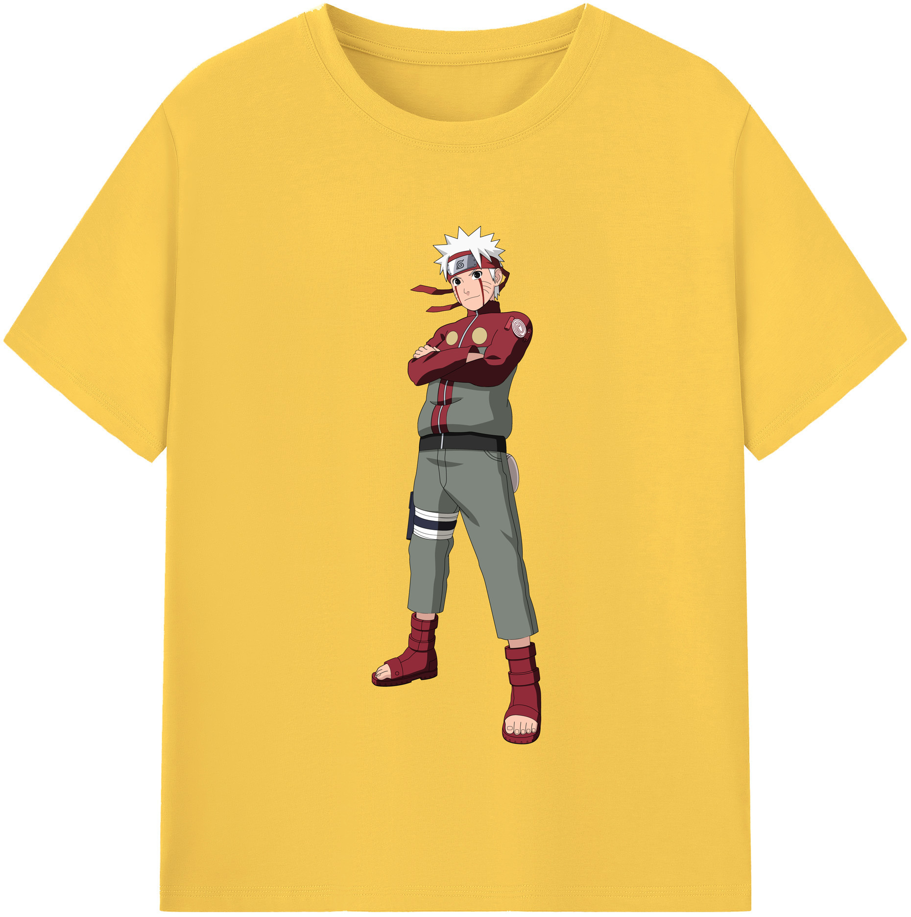（画像用） NARUTO -ナルト- うずまき ナルト Uzumaki Naruto 綿100％半袖Tシャツ（フロントプリント）