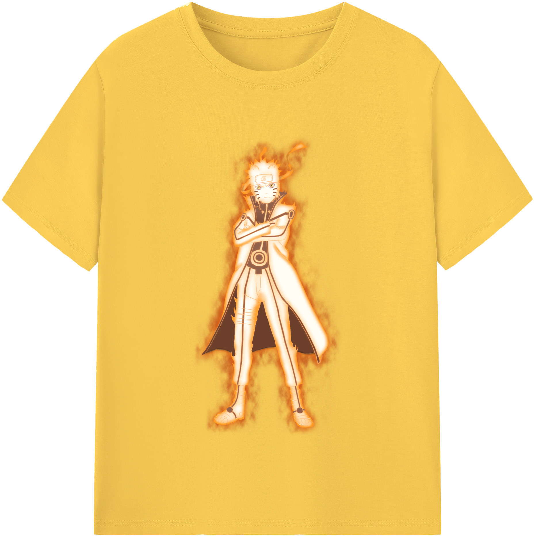 （画像用） NARUTO -ナルト- うずまき ナルト Uzumaki Naruto 綿100％半袖Tシャツ（フロントプリント）
