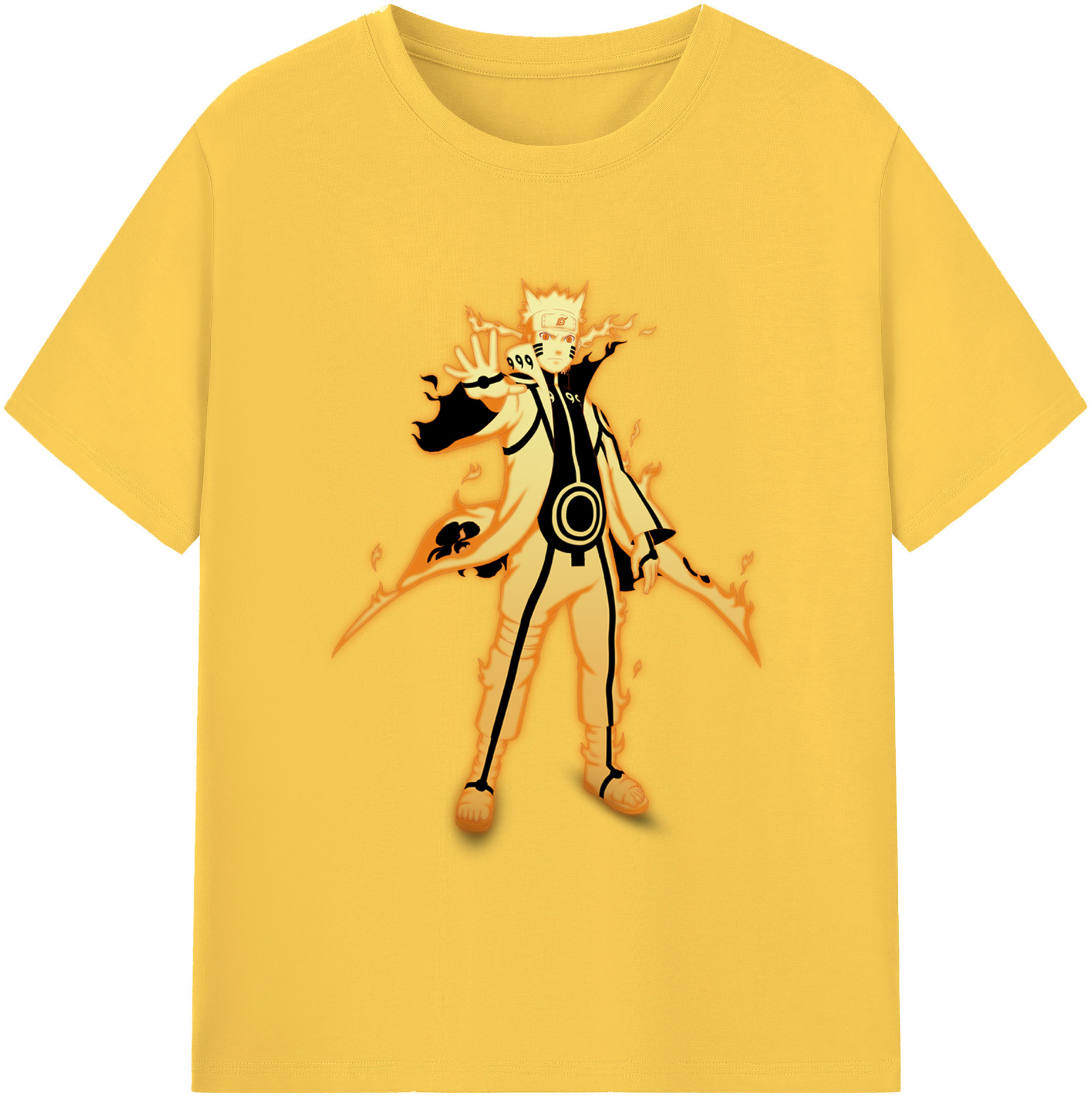 （画像用） NARUTO -ナルト- うずまき ナルト Uzumaki Naruto 綿100％半袖Tシャツ（フロントプリント）