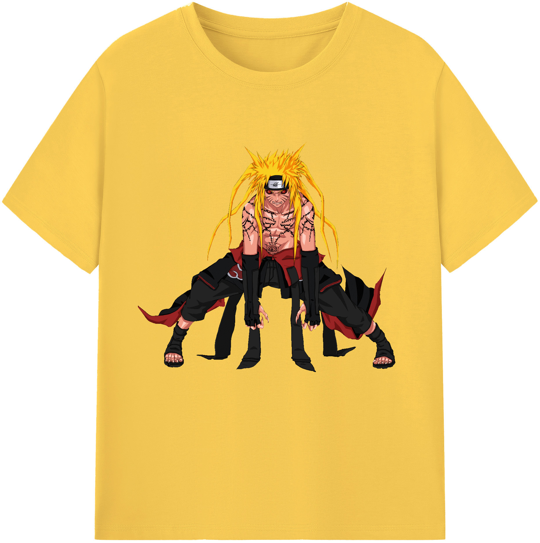 （画像用） NARUTO -ナルト- うずまき ナルト Uzumaki Naruto 綿100％半袖Tシャツ（フロントプリント）