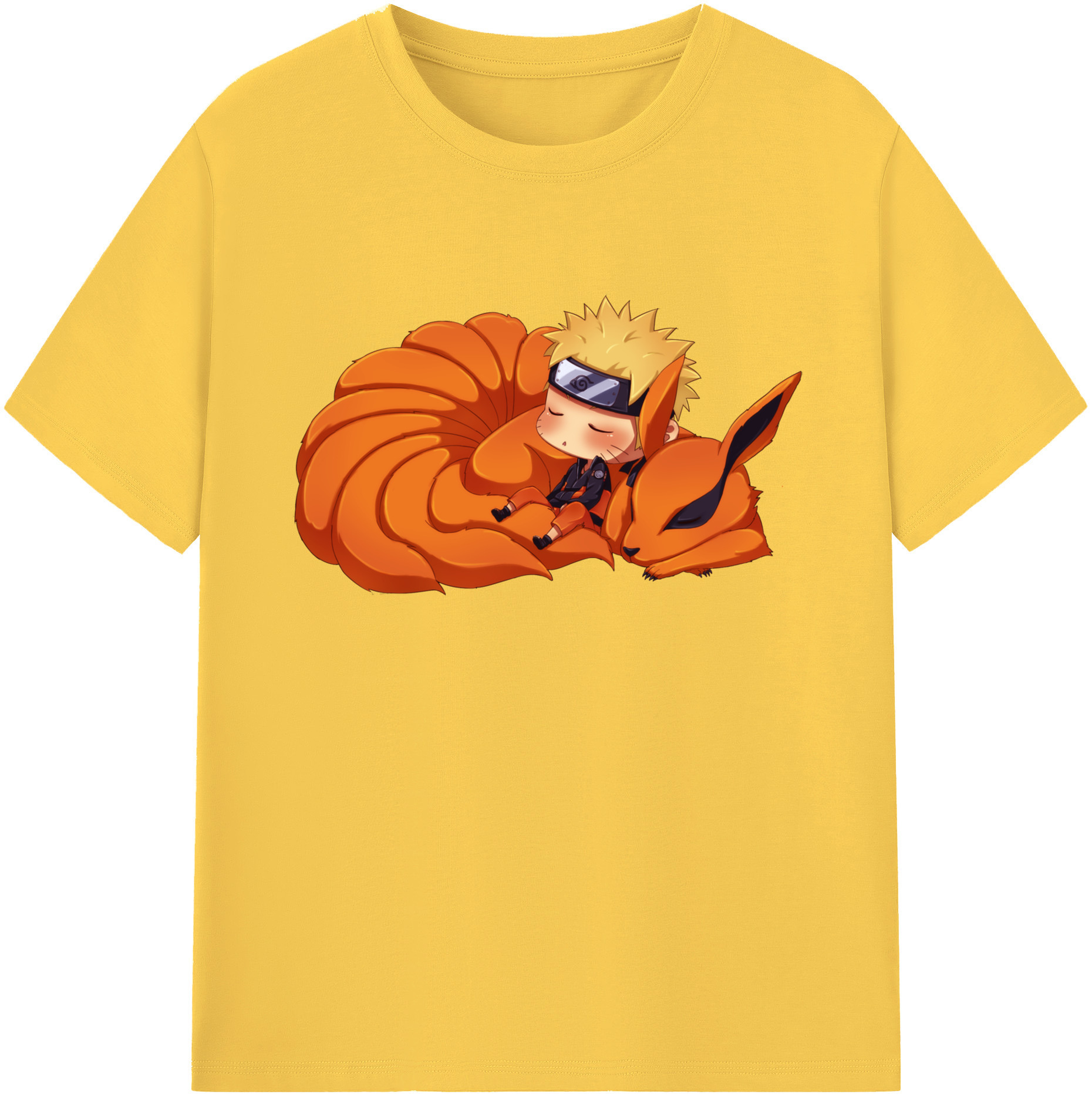 （画像用） NARUTO -ナルト- うずまき ナルト Uzumaki Naruto 綿100％半袖Tシャツ（フロントプリント）