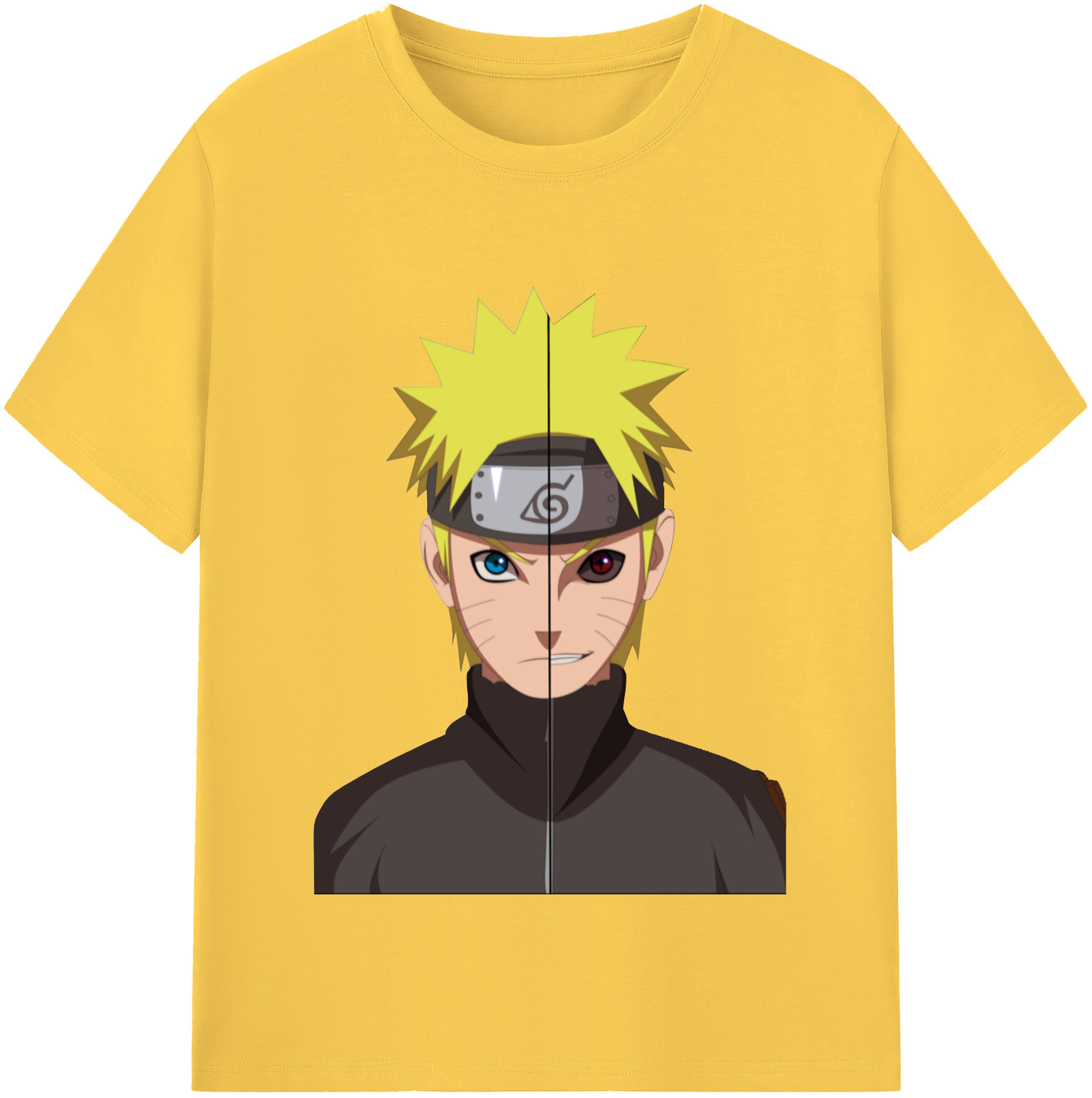 （画像用） NARUTO -ナルト- うずまき ナルト Uzumaki Naruto 綿100％半袖Tシャツ（フロントプリント）