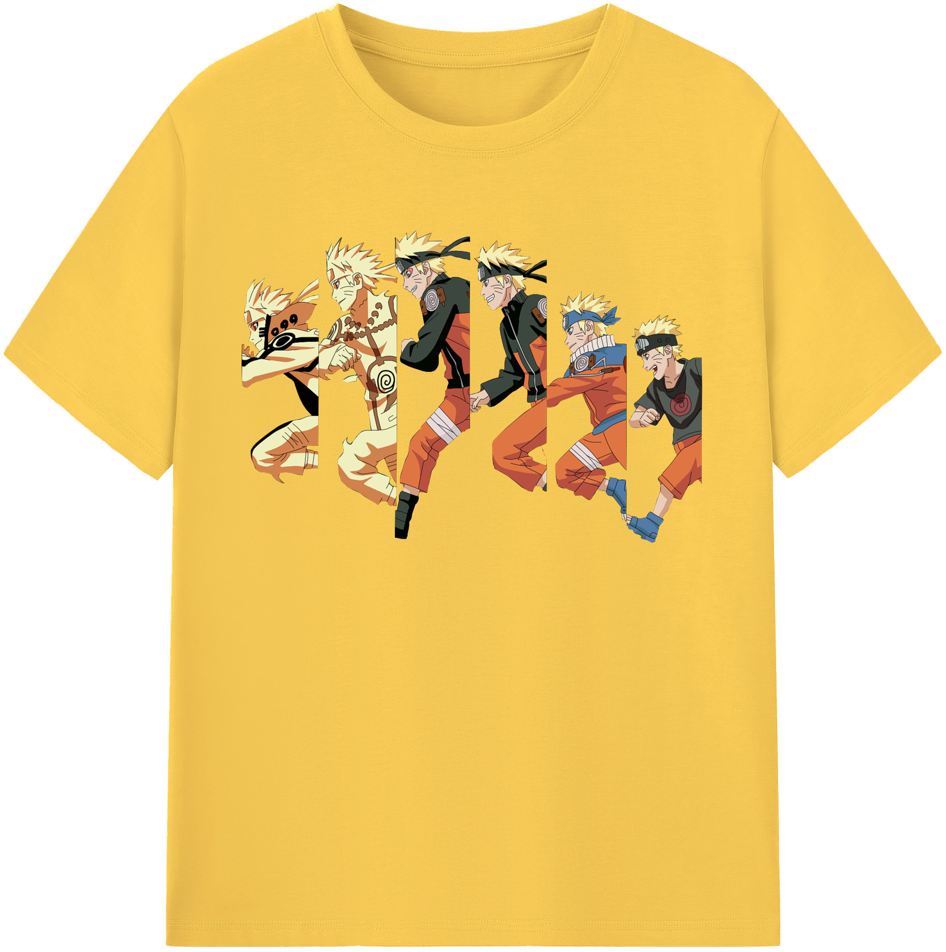 （画像用） NARUTO -ナルト- うずまき ナルト Uzumaki Naruto 綿100％半袖Tシャツ（フロントプリント）