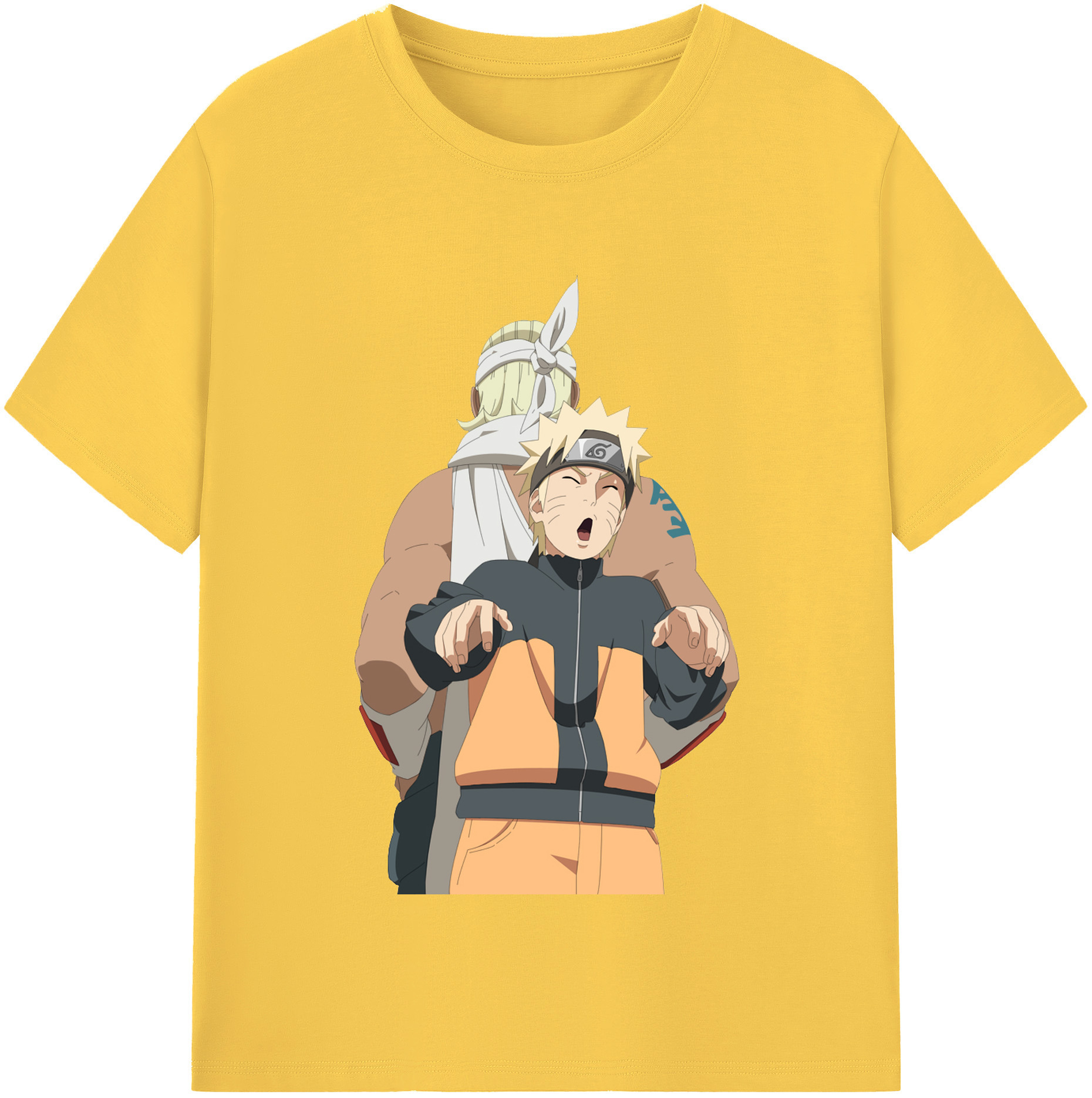 （画像用） NARUTO -ナルト- うずまき ナルト Uzumaki Naruto 綿100％半袖Tシャツ（フロントプリント）