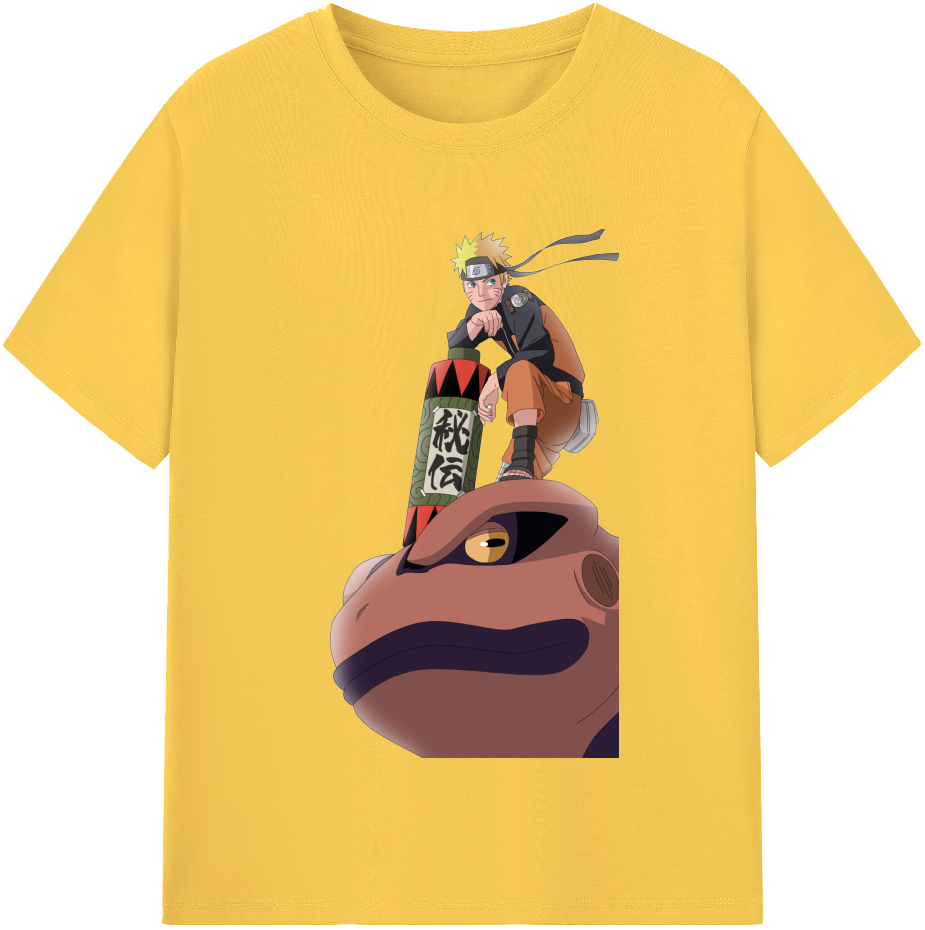 （画像用） NARUTO -ナルト- うずまき ナルト Uzumaki Naruto 綿100％半袖Tシャツ（フロントプリント）
