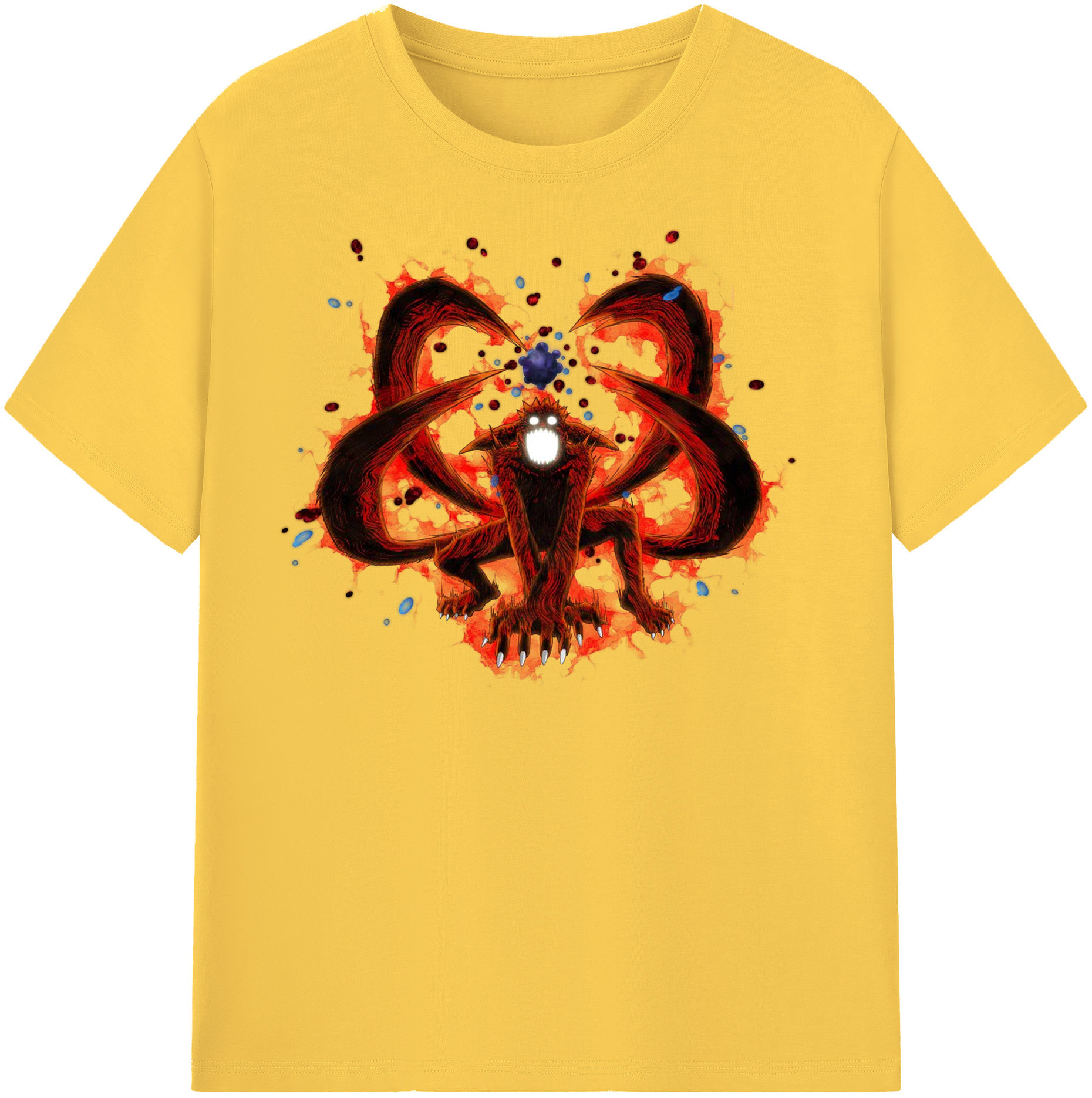 （画像用） NARUTO -ナルト- うずまき ナルト Uzumaki Naruto 綿100％半袖Tシャツ（フロントプリント）