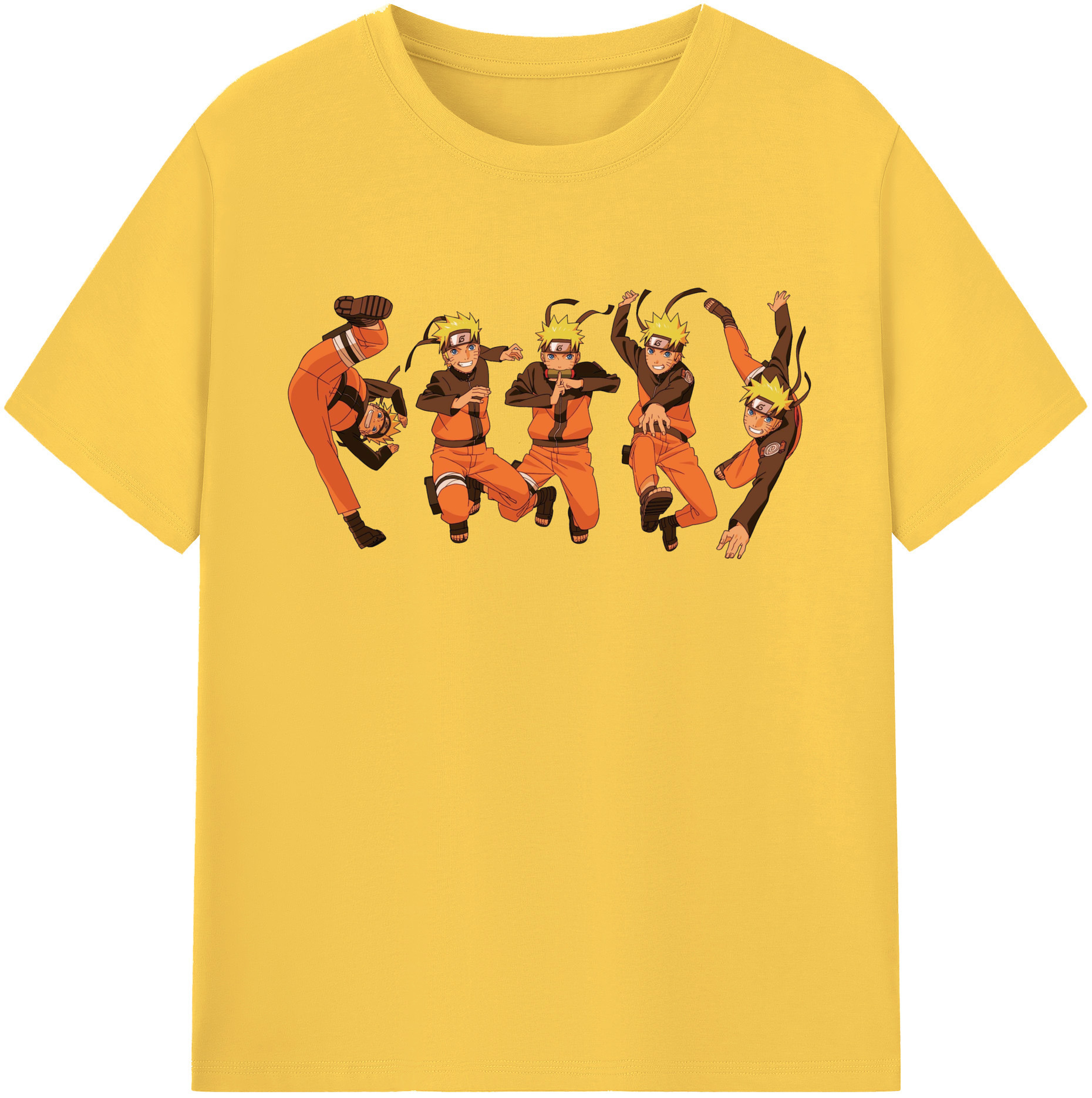 （画像用） NARUTO -ナルト- うずまき ナルト Uzumaki Naruto 綿100％半袖Tシャツ（フロントプリント）