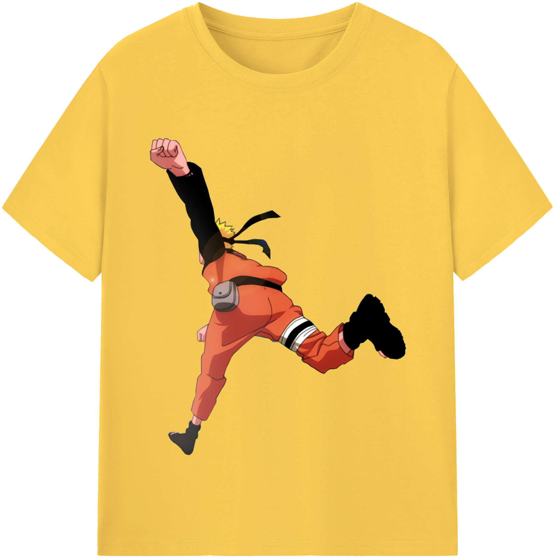 （画像用） NARUTO -ナルト- うずまき ナルト Uzumaki Naruto 綿100％半袖Tシャツ（フロントプリント）