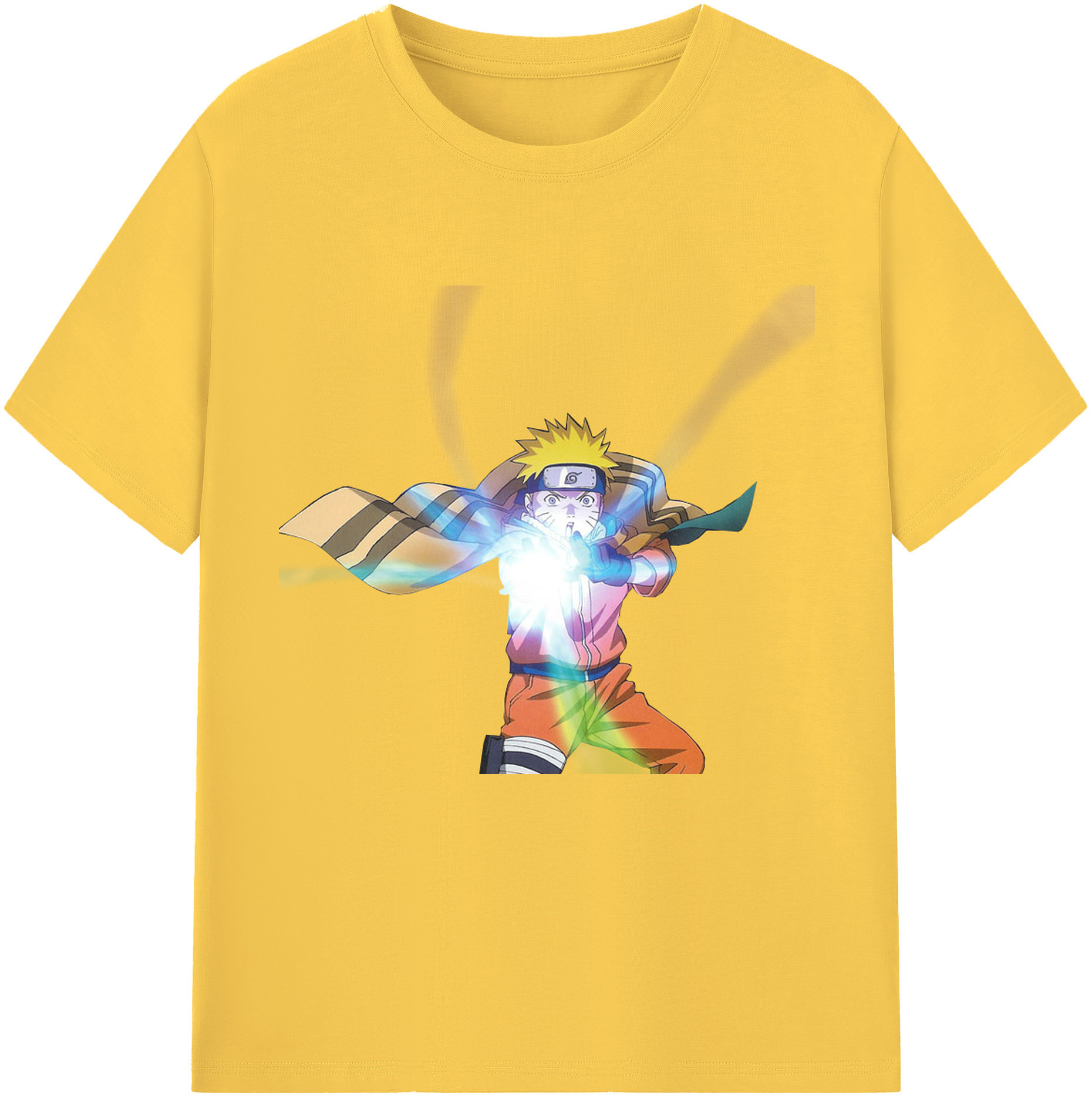 （画像用） NARUTO -ナルト- うずまき ナルト Uzumaki Naruto 綿100％半袖Tシャツ（フロントプリント）