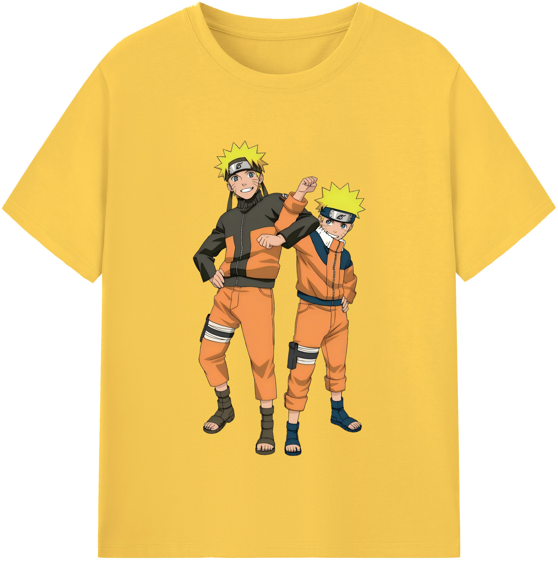 （画像用） NARUTO -ナルト- うずまき ナルト Uzumaki Naruto 綿100％半袖Tシャツ（フロントプリント）