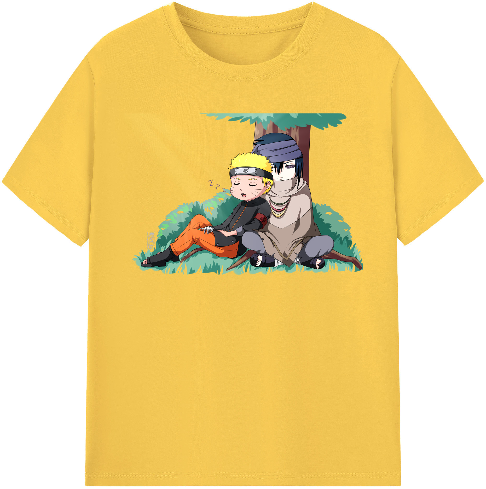 （画像用） NARUTO -ナルト- うずまき ナルト Uzumaki Naruto 綿100％半袖Tシャツ（フロントプリント）