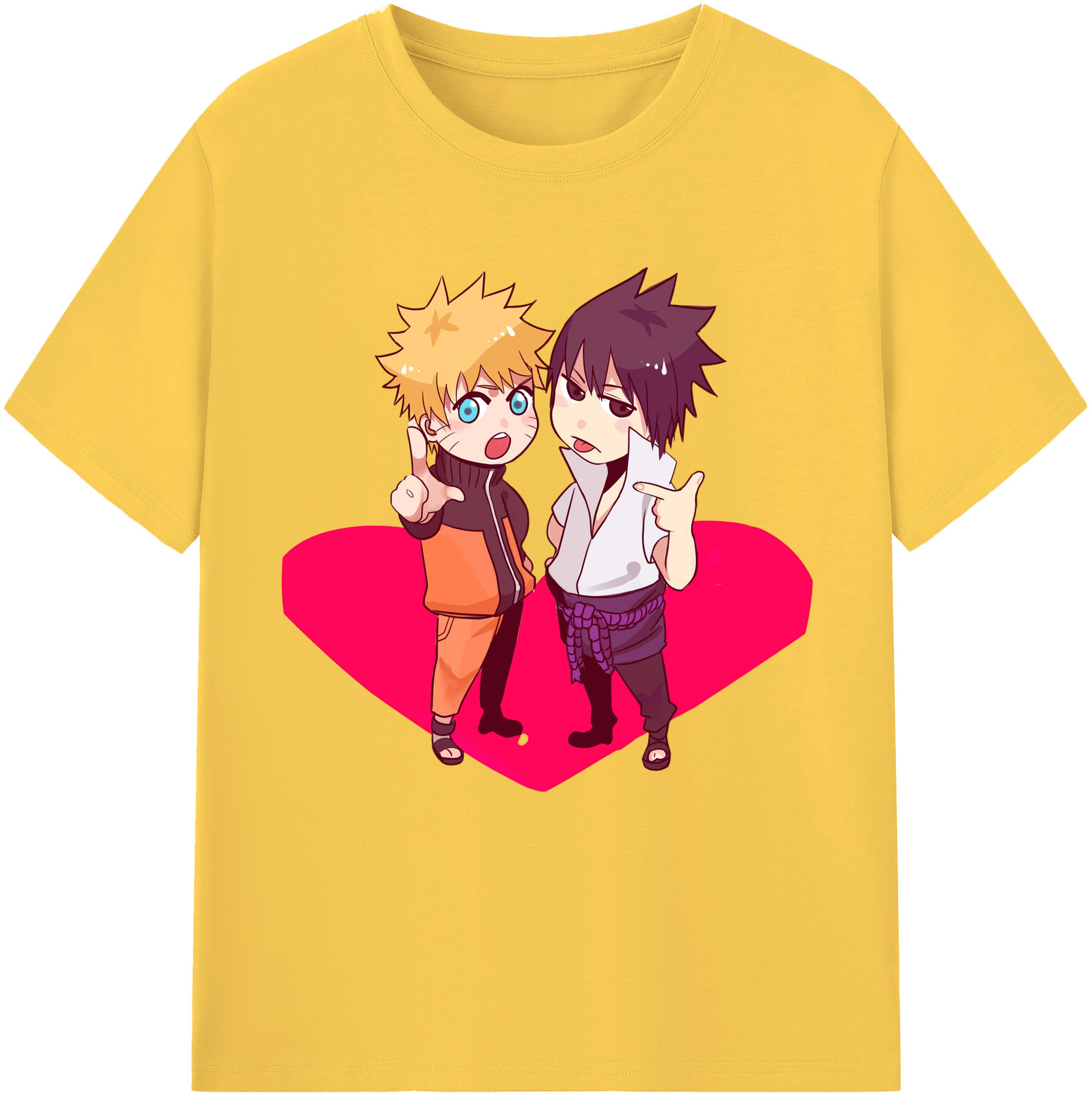 （画像用） NARUTO -ナルト- うずまき ナルト Uzumaki Naruto 綿100％半袖Tシャツ（フロントプリント）