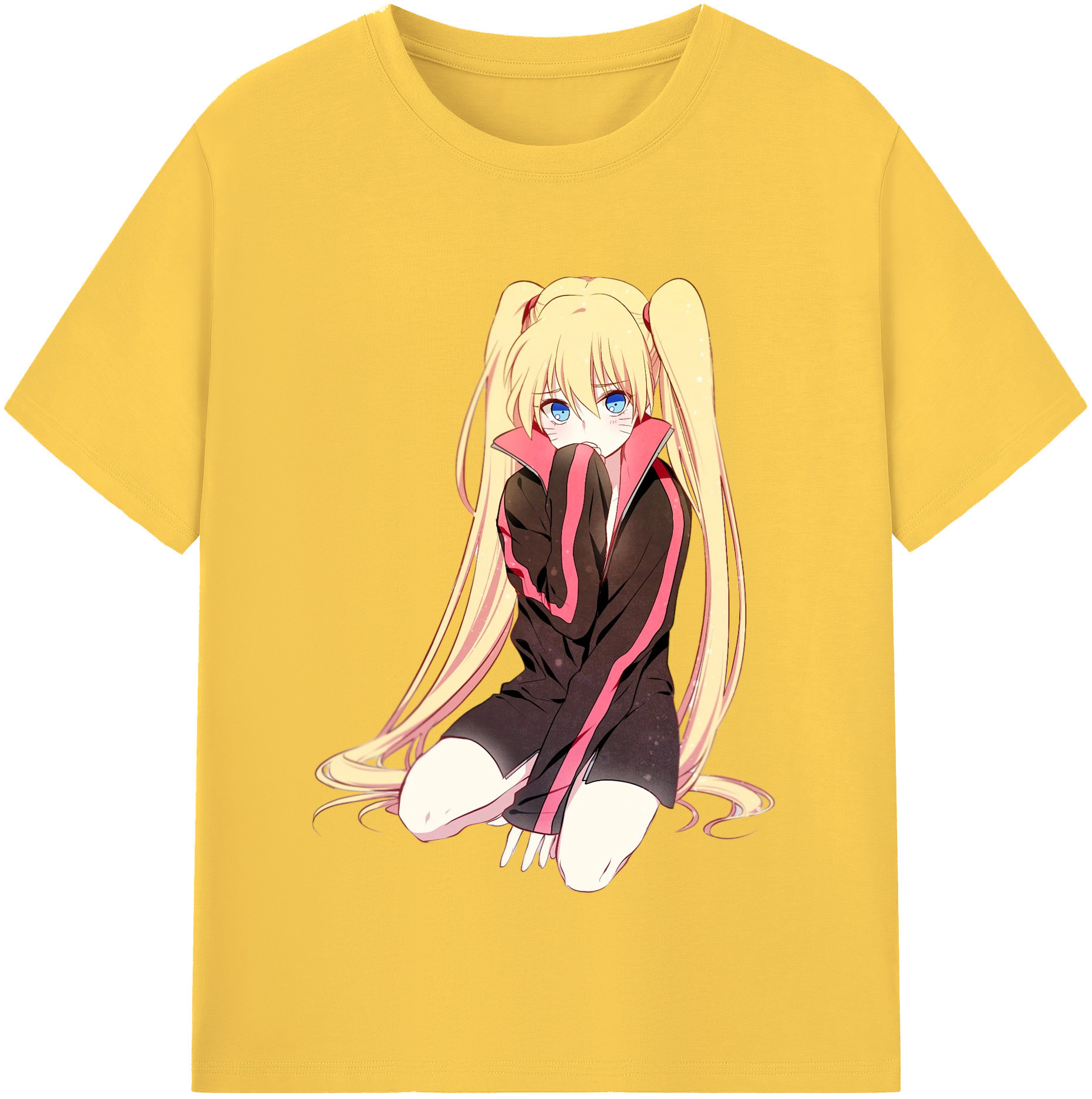 （画像用） NARUTO -ナルト- うずまき ナルト Uzumaki Naruto 綿100％半袖Tシャツ（フロントプリント）