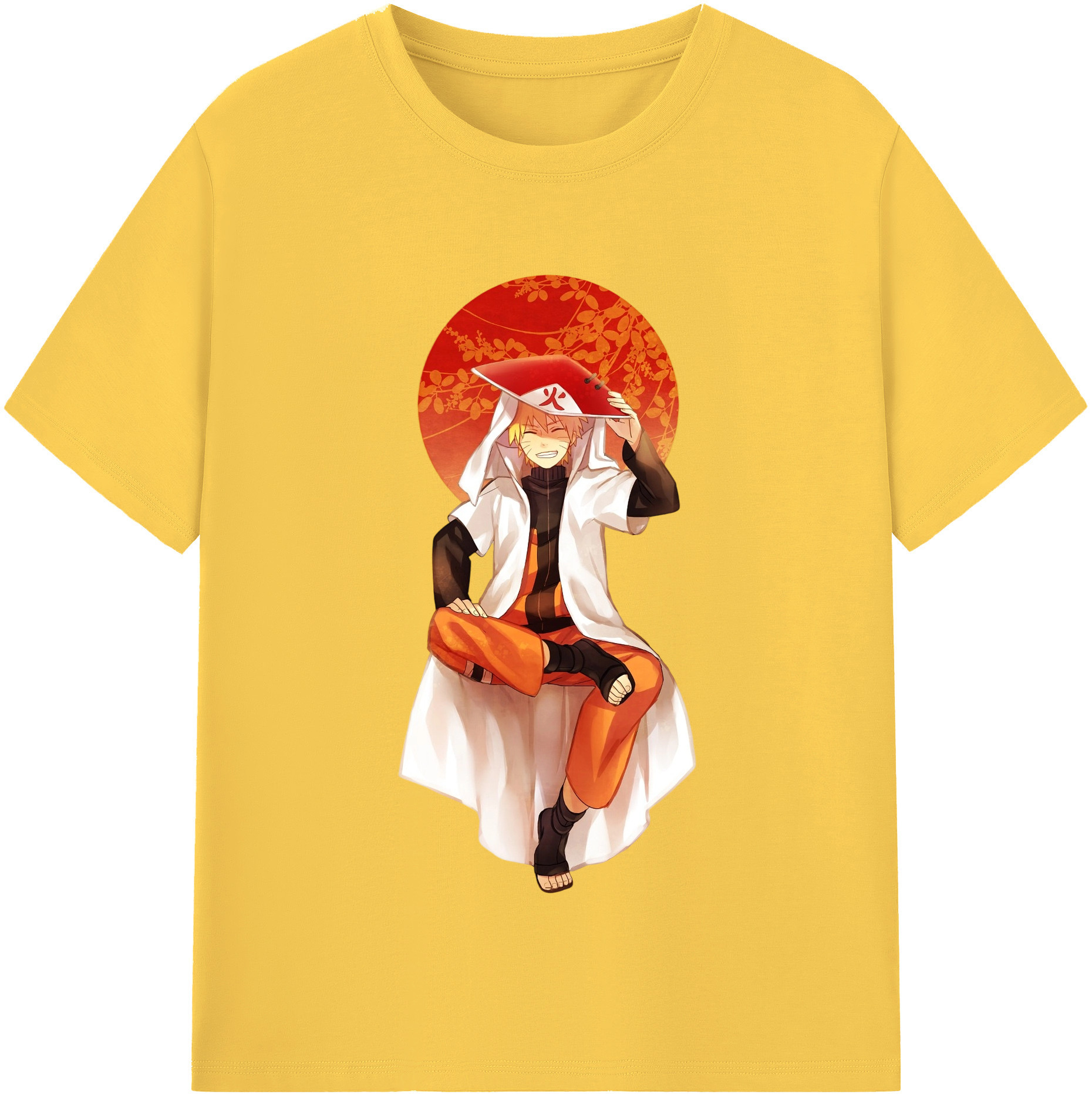 （画像用） NARUTO -ナルト- うずまき ナルト Uzumaki Naruto 綿100％半袖Tシャツ（フロントプリント）