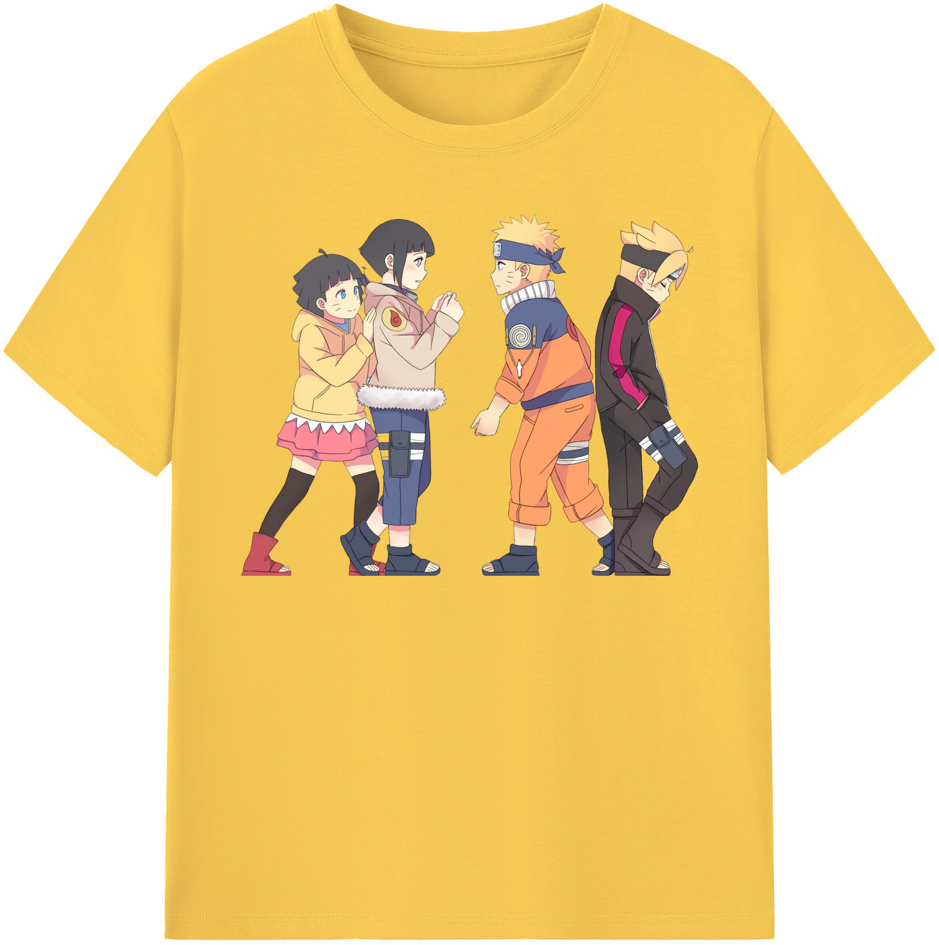 （画像用） NARUTO -ナルト- うずまき ナルト Uzumaki Naruto 綿100％半袖Tシャツ（フロントプリント）