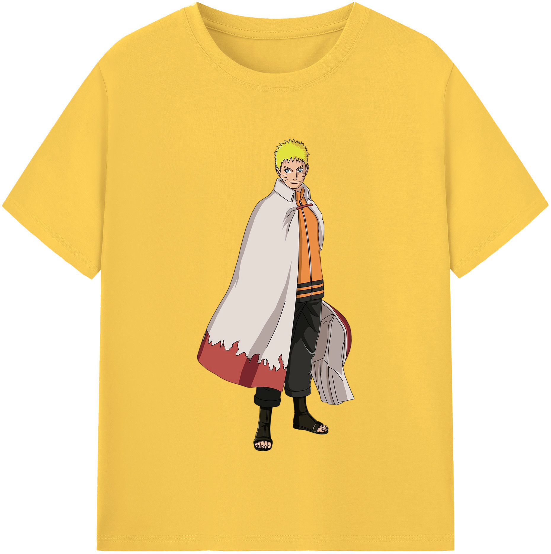（画像用） NARUTO -ナルト- うずまき ナルト Uzumaki Naruto 綿100％半袖Tシャツ（フロントプリント）