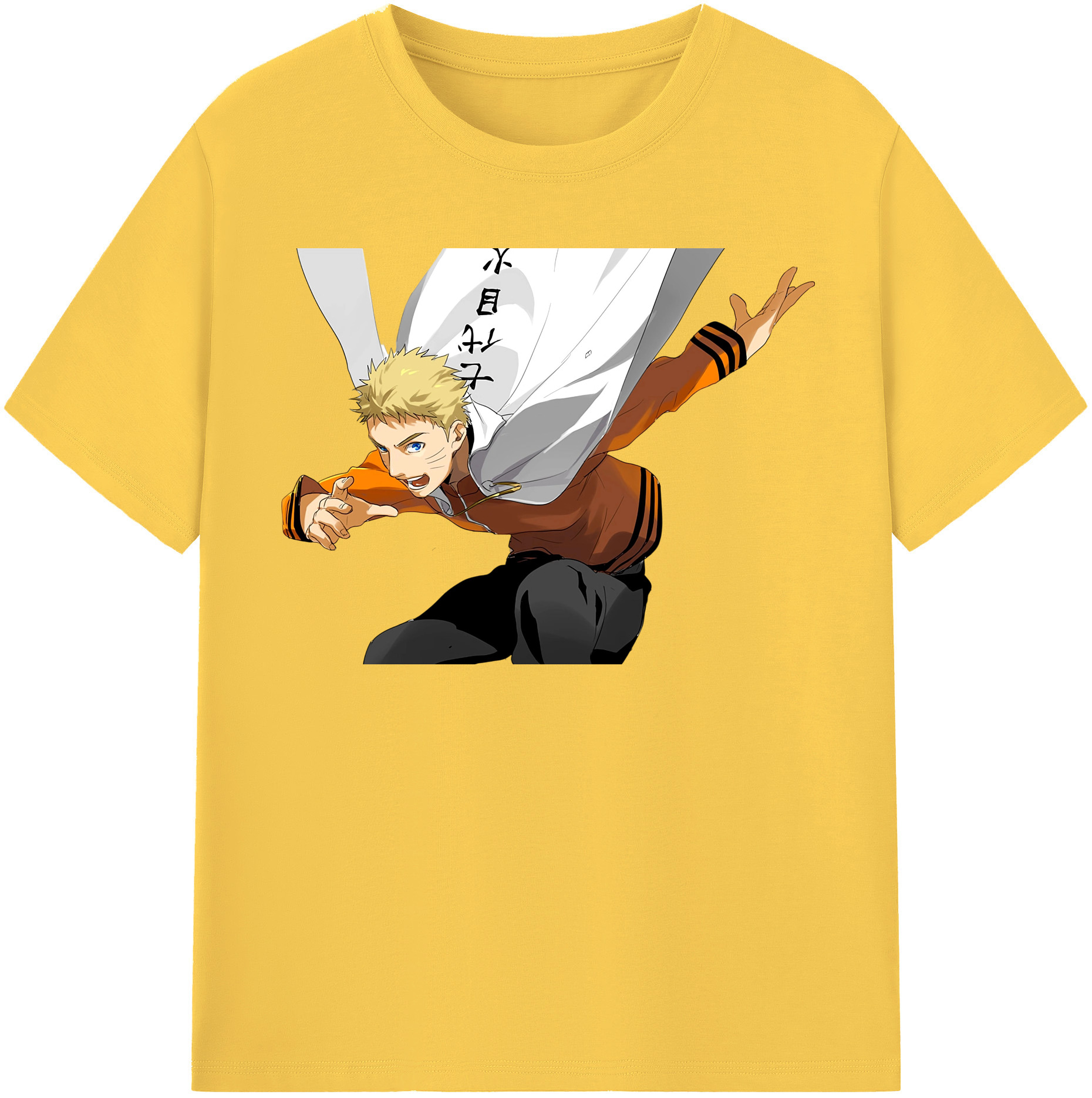 （画像用） NARUTO -ナルト- うずまき ナルト Uzumaki Naruto 綿100％半袖Tシャツ（フロントプリント）