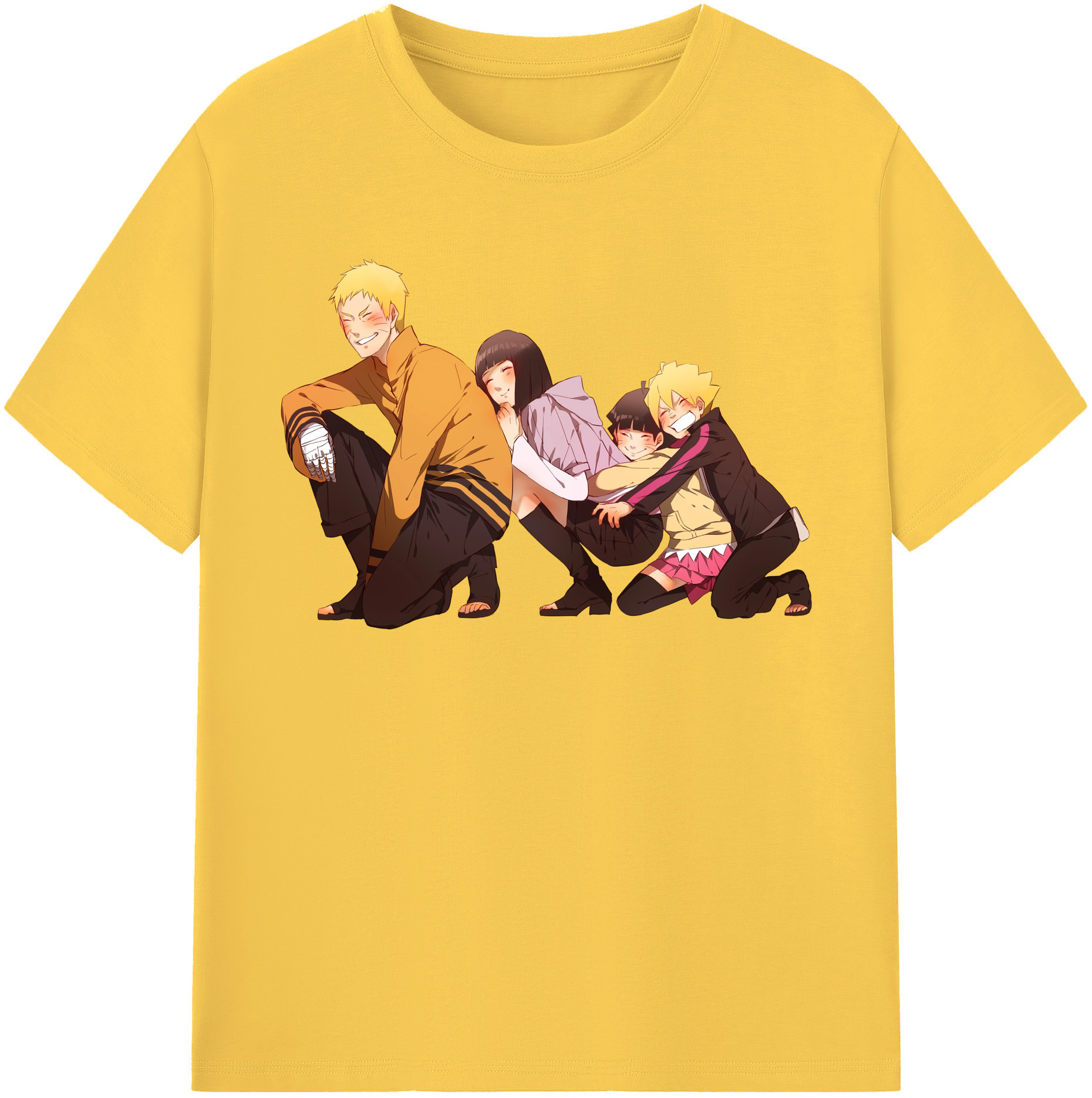 （画像用） NARUTO -ナルト- うずまき ナルト Uzumaki Naruto 綿100％半袖Tシャツ（フロントプリント）